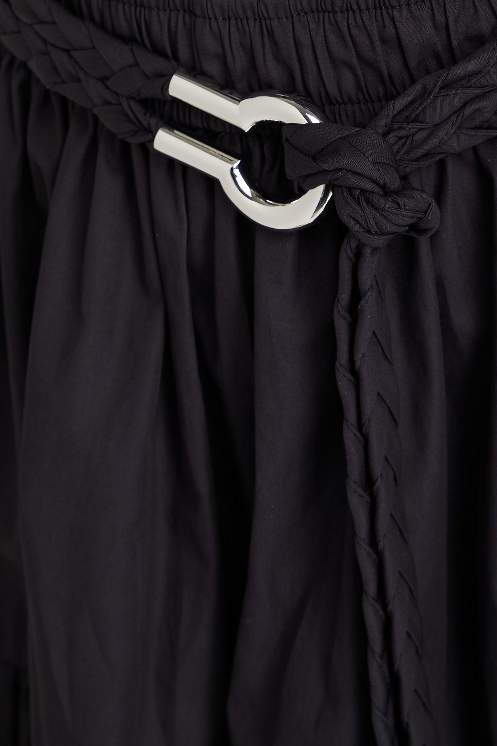 DEREK LAM 10 CROSBY Finn belted ruffled cotton-poplin mini dress