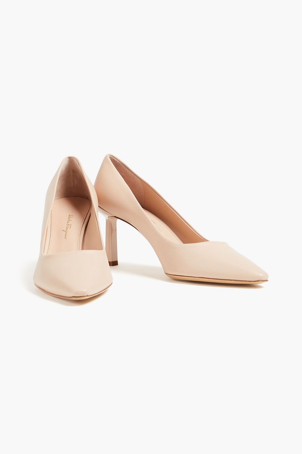 FERRAGAMO Justina 70 leather pumps