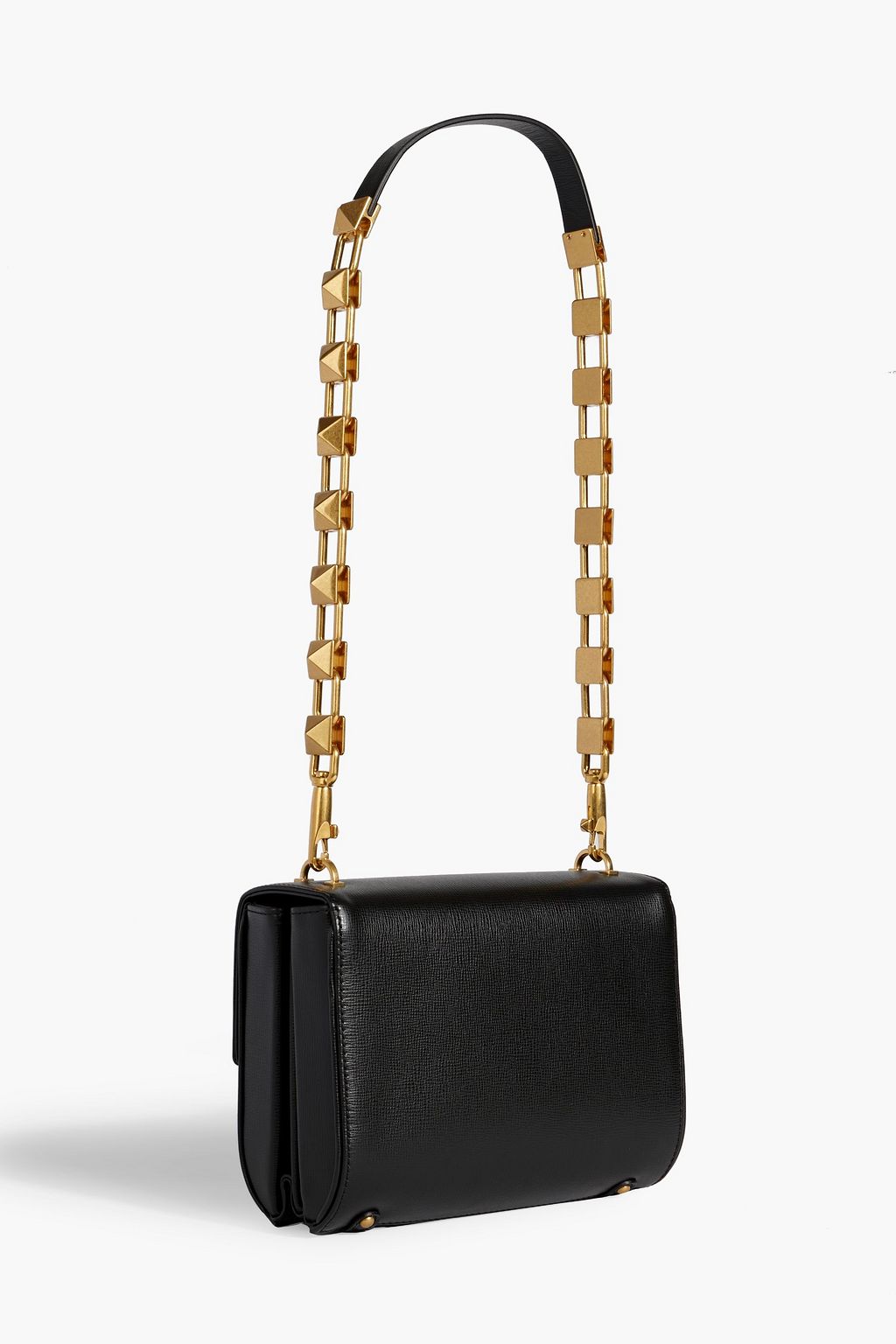 VALENTINO GARAVANI VLOGO Stud Sign lizard-effect leather shoulder bag
