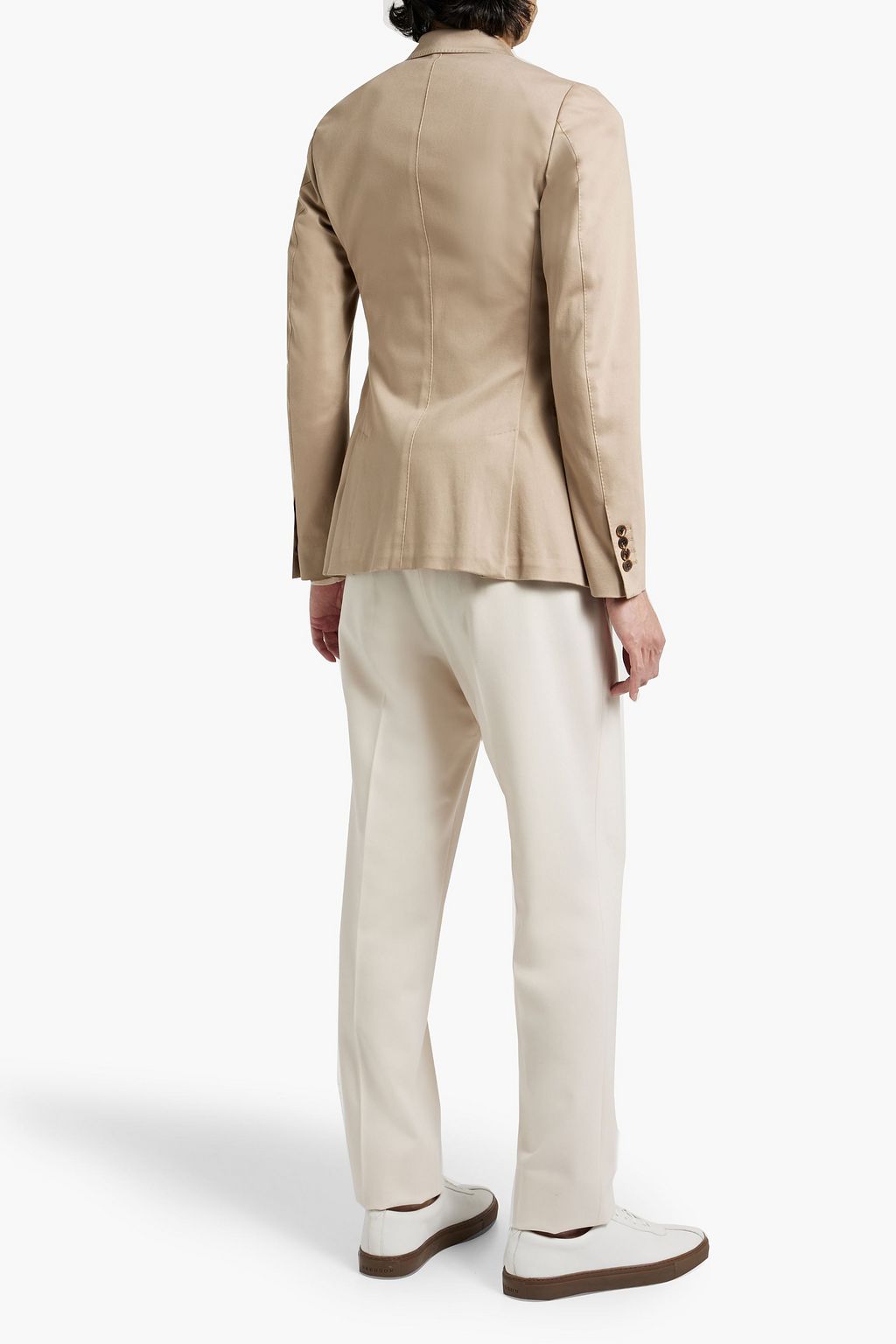DOLCE&GABBANA Double-breasted cotton-blend twill blazer