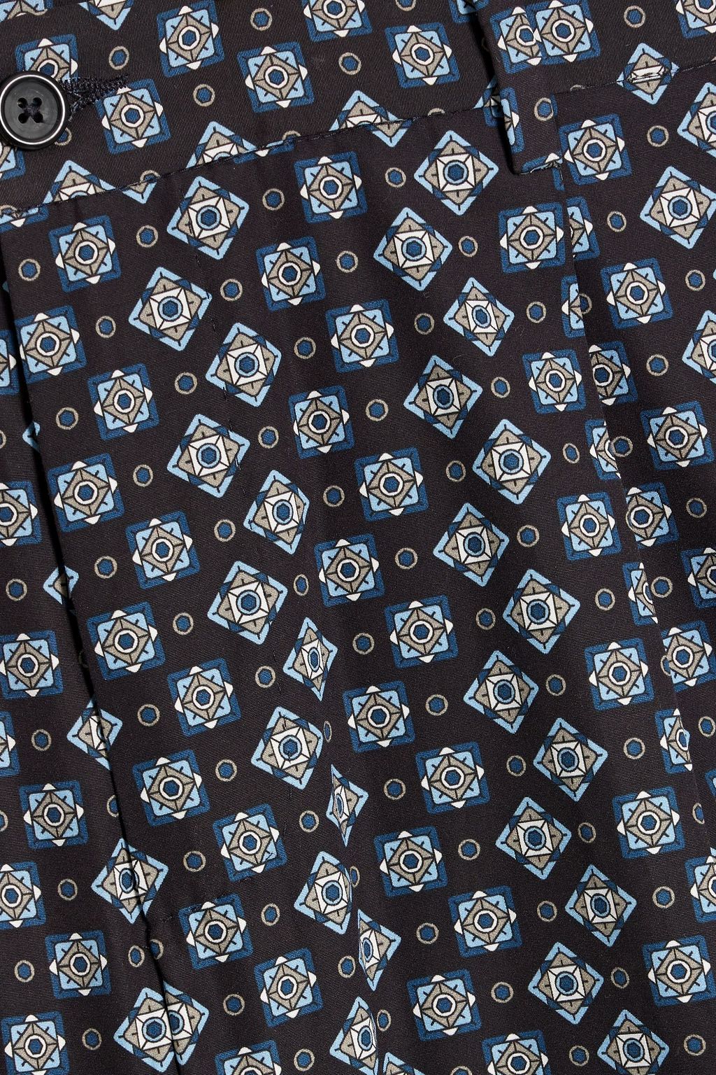 DOLCE&GABBANA Printed cotton-poplin shorts