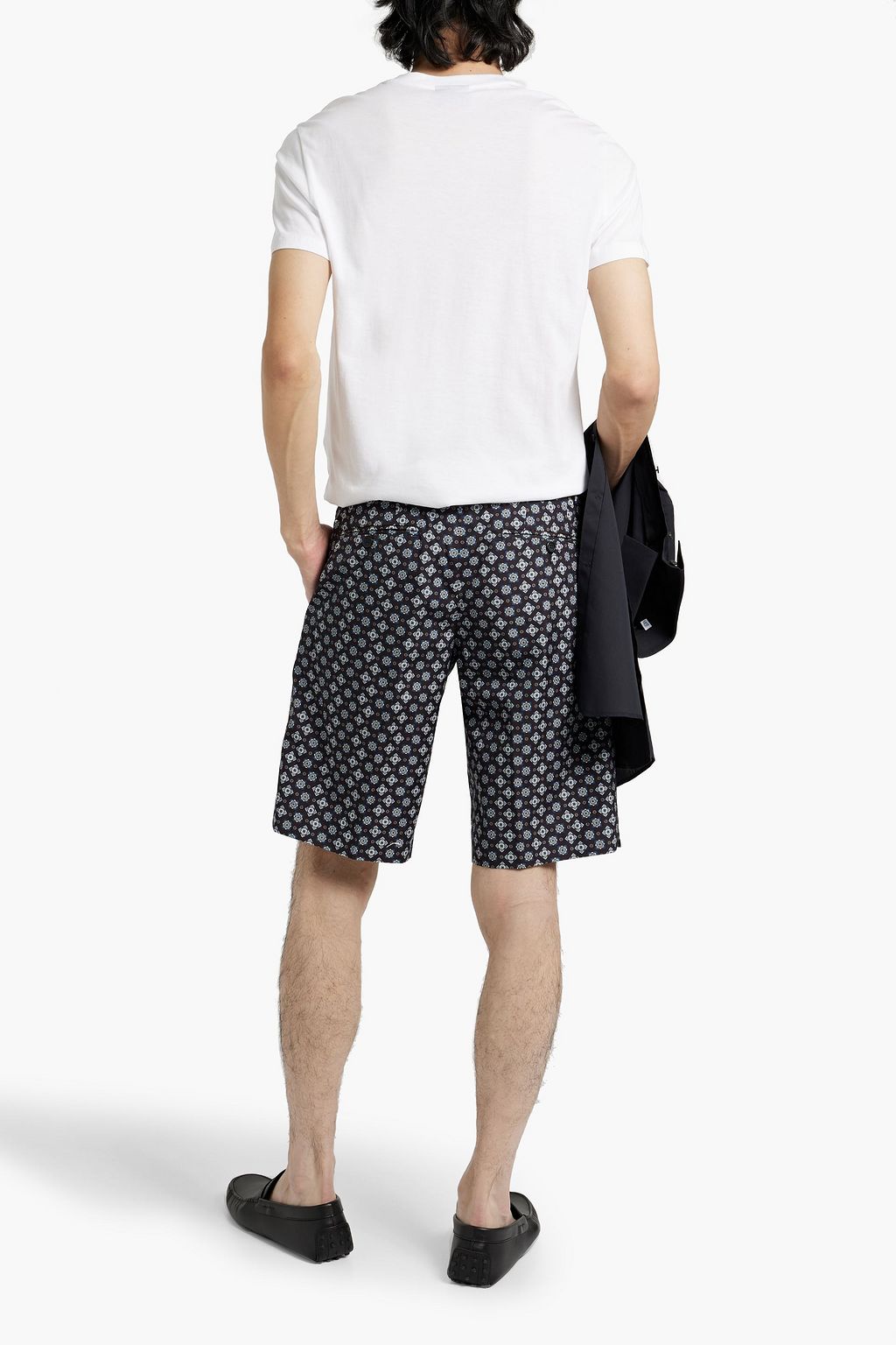 DOLCE&GABBANA Printed cotton-poplin shorts