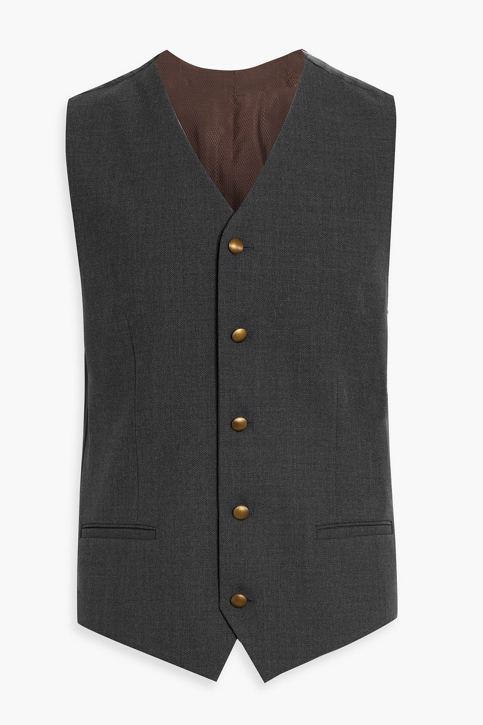 Shop Dolce & Gabbana Wool Blazer In Dark Gray