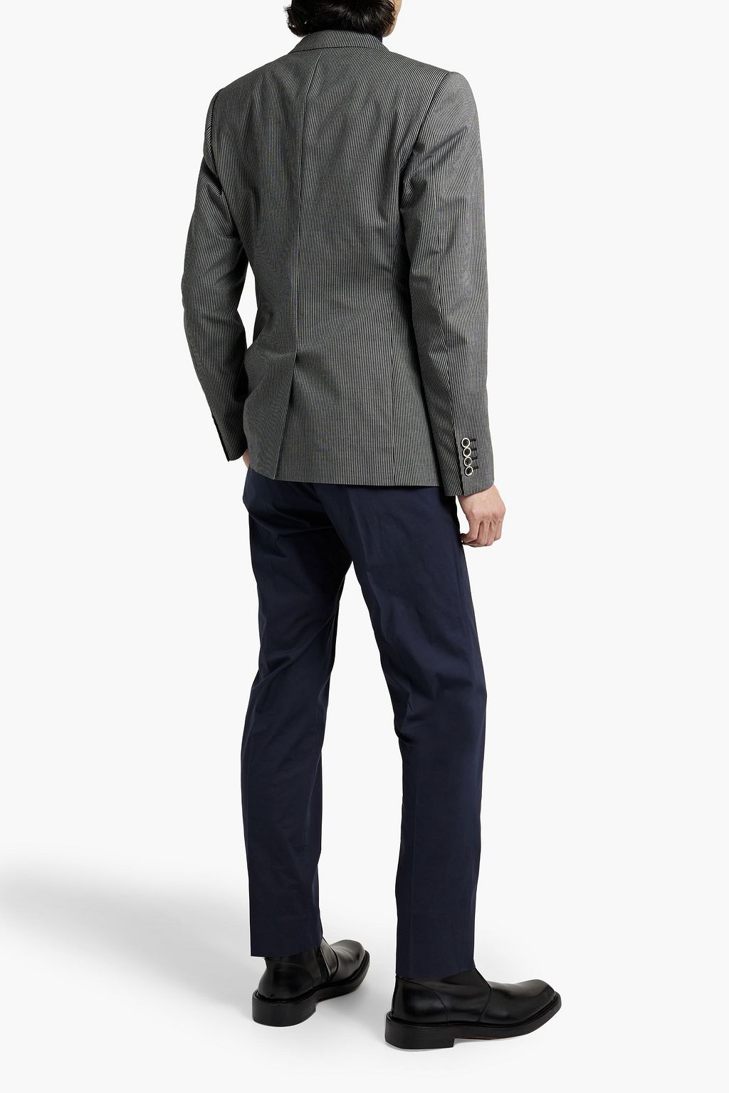 DOLCE&GABBANA Pinstriped cotton-blend twill blazer
