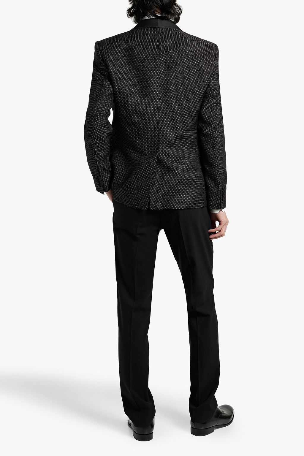 DOLCE&GABBANA Polka-dot jacquard blazer