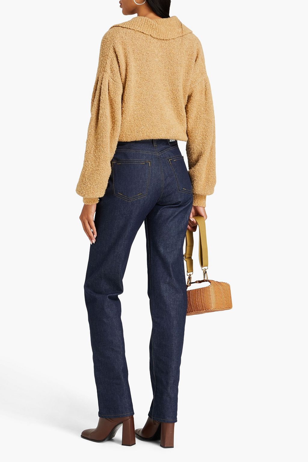 JACQUEMUS Yelo high-rise straight-leg jeans