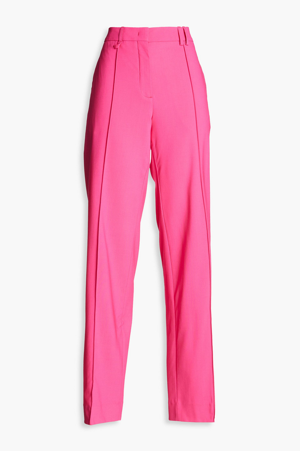 Jacquemus Camargue Wool-blend Straight-leg Pants In Fuchsia