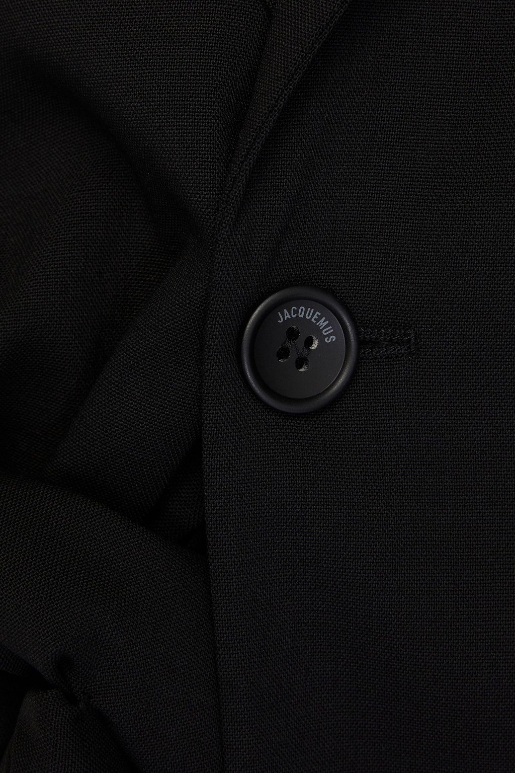 JACQUEMUS Baccala asymmetric knotted wool-blend blazer