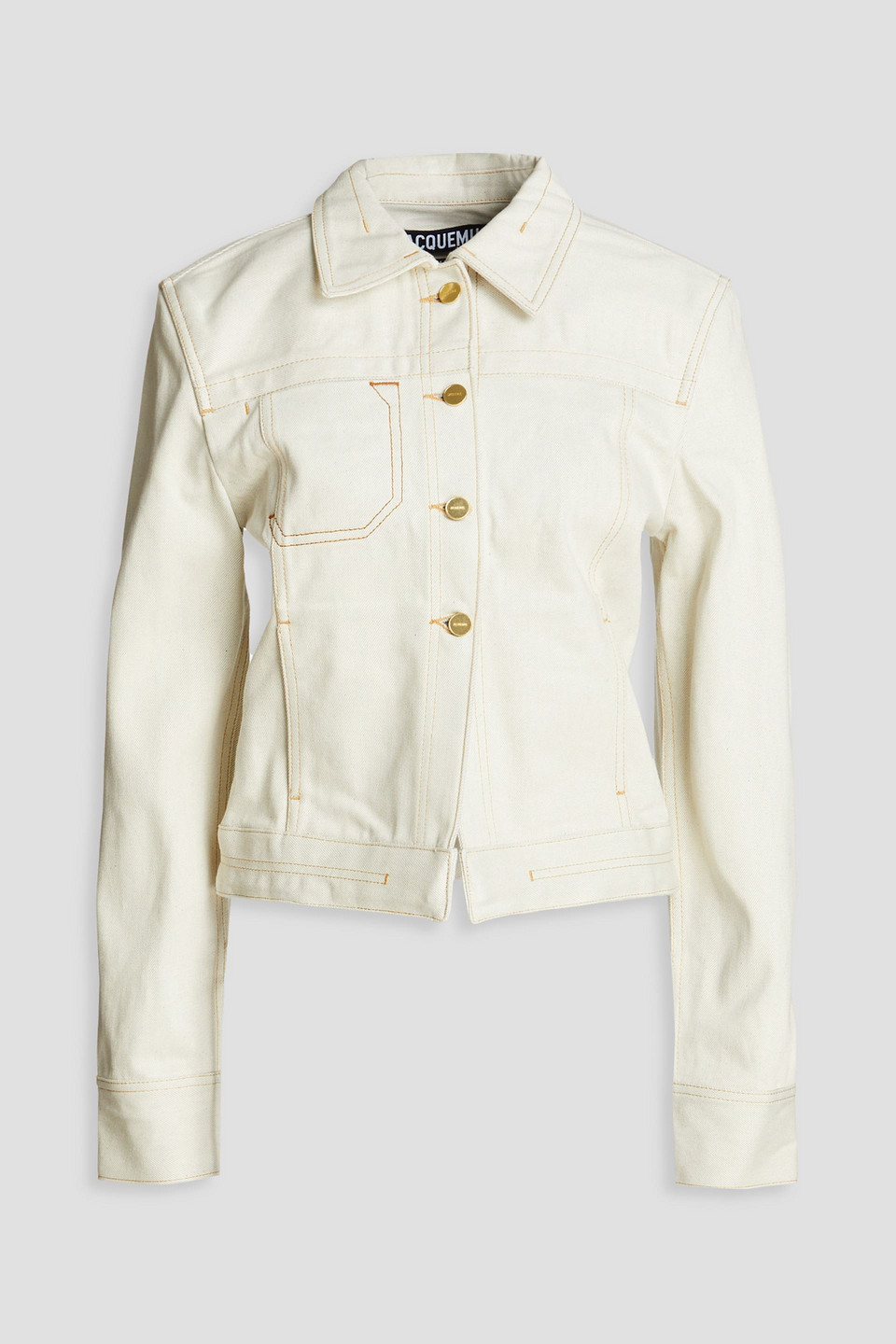 Jacquemus Nimes Denim Jacket In Ecru