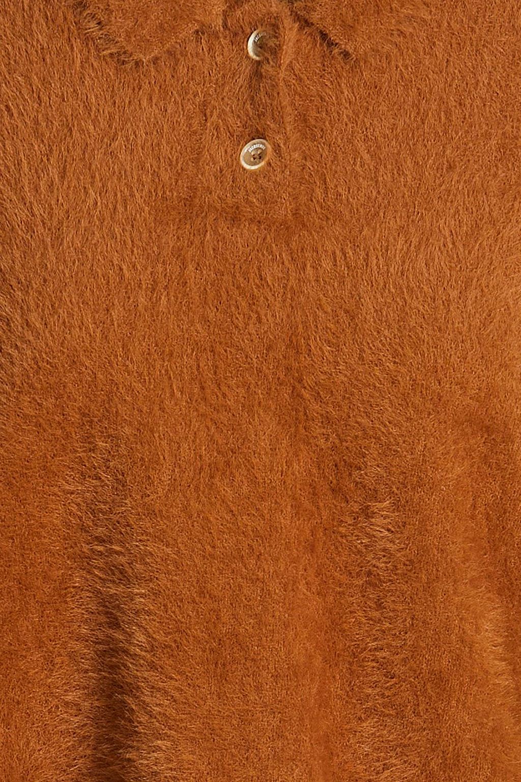 JACQUEMUS Neve brushed stretch-knit polo sweater