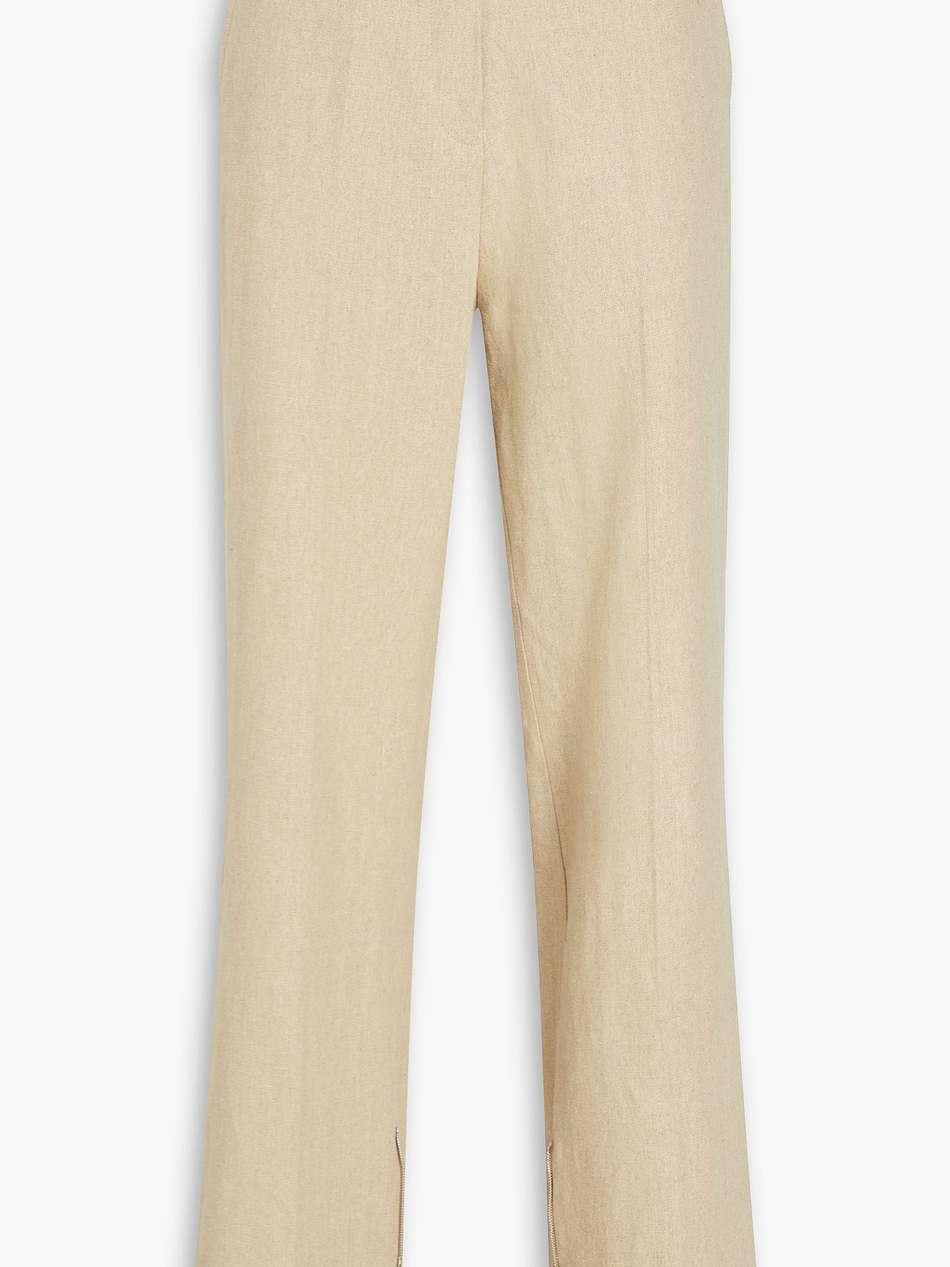 astouin linen-canvas straight-leg pants