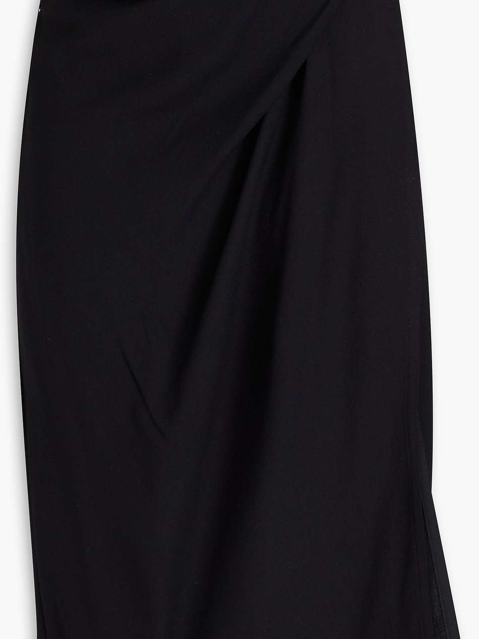 bodri draped crepe skirt