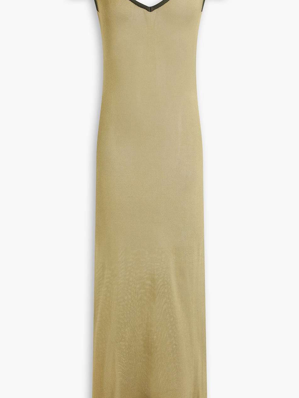 camargue cold-shoulder knitted maxi dress