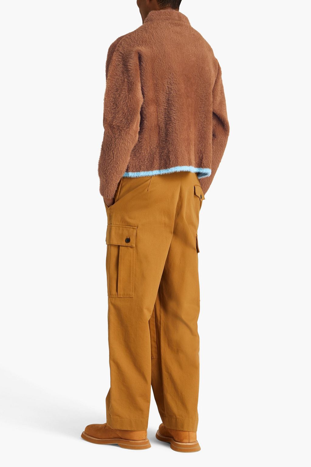 JACQUEMUS Neve brushed knitted polo sweater