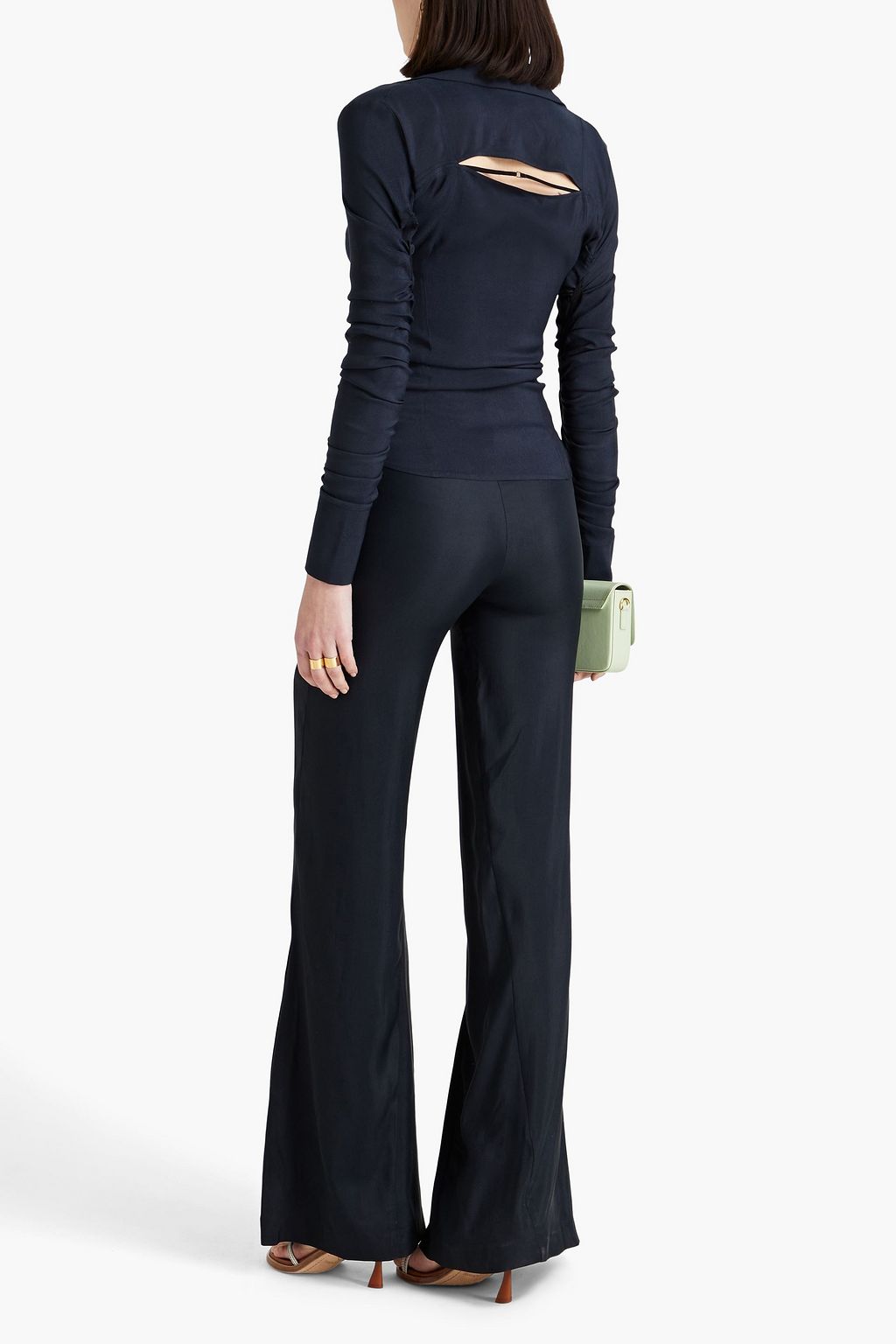 JACQUEMUS Soffio cady flared pants