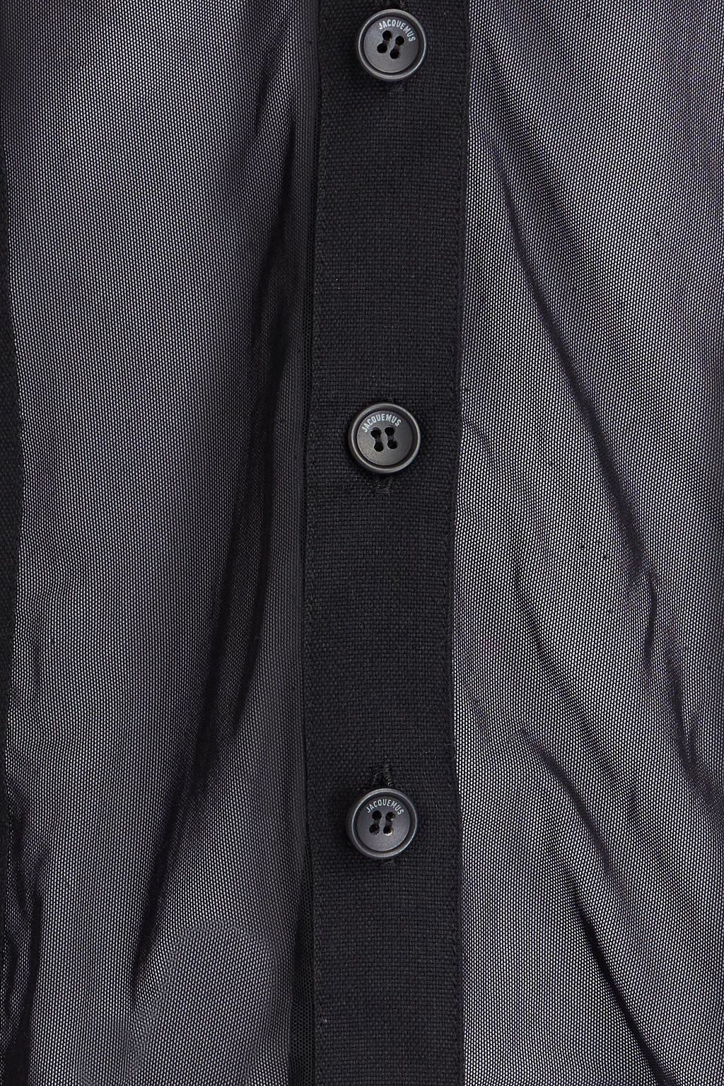 JACQUEMUS Vela cutout mesh shirt