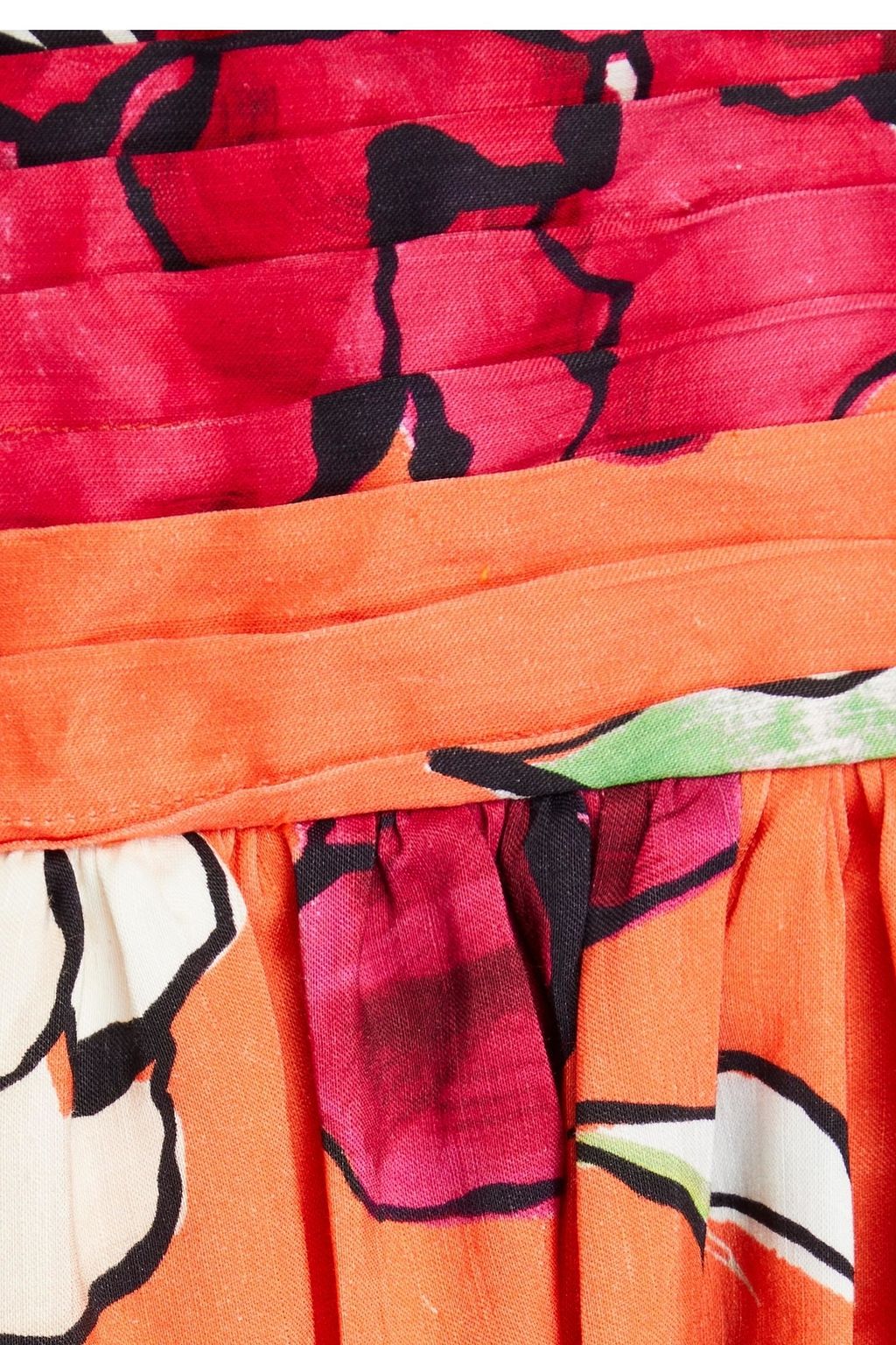 AJE. Monument floral-print linen-blend maxi dress