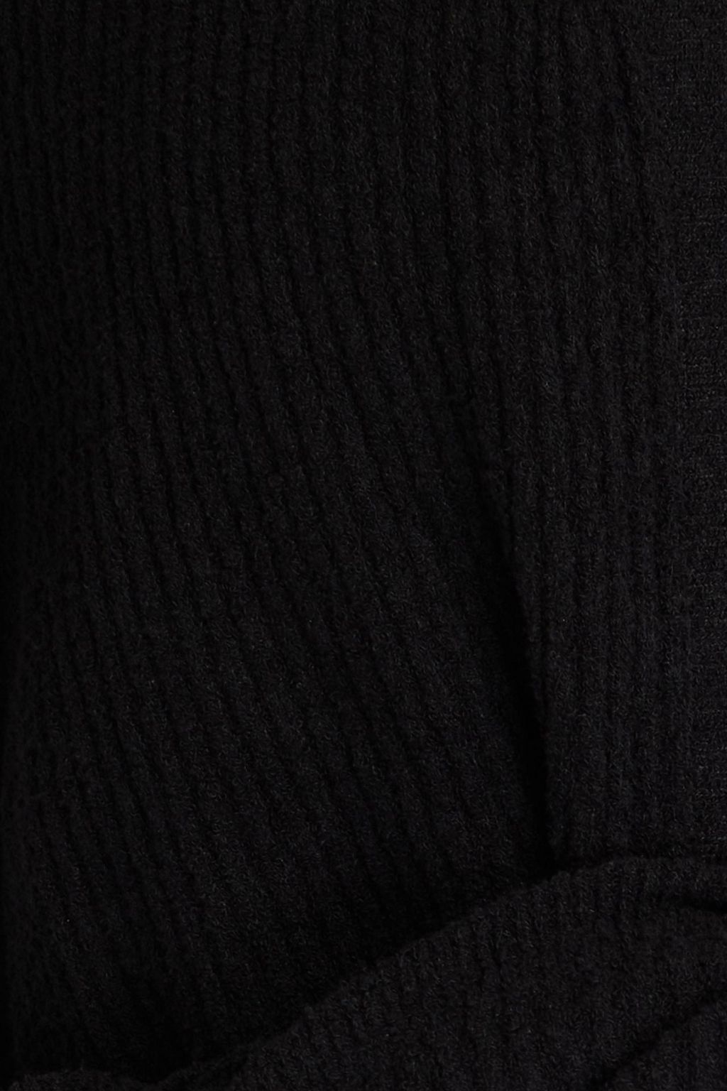 JACQUEMUS Twisted ribbed cotton-blend bouclé top