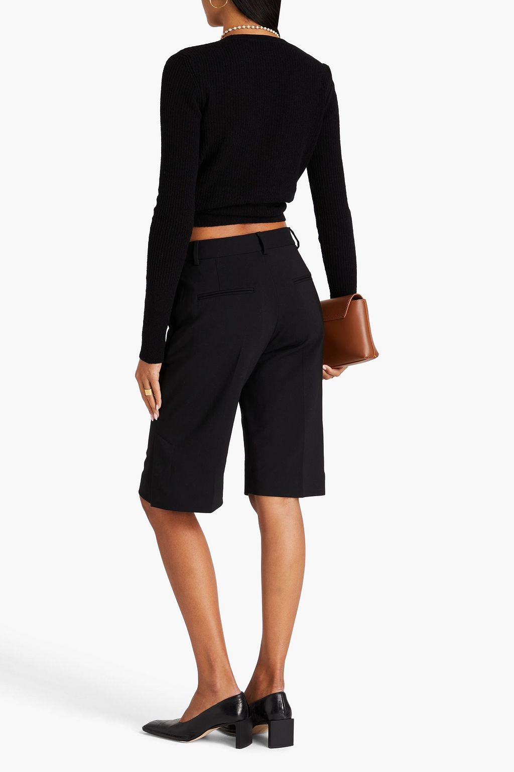 JACQUEMUS Twisted ribbed cotton-blend bouclé top