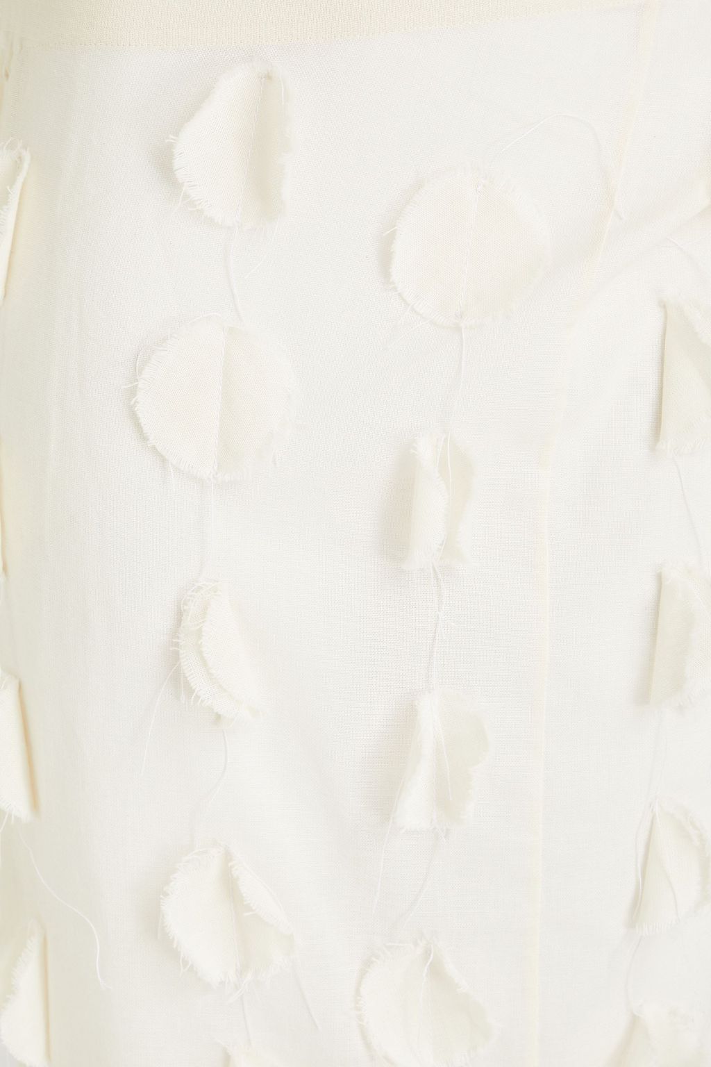 JACQUEMUS Draggiu appliquéd cotton midi skirt