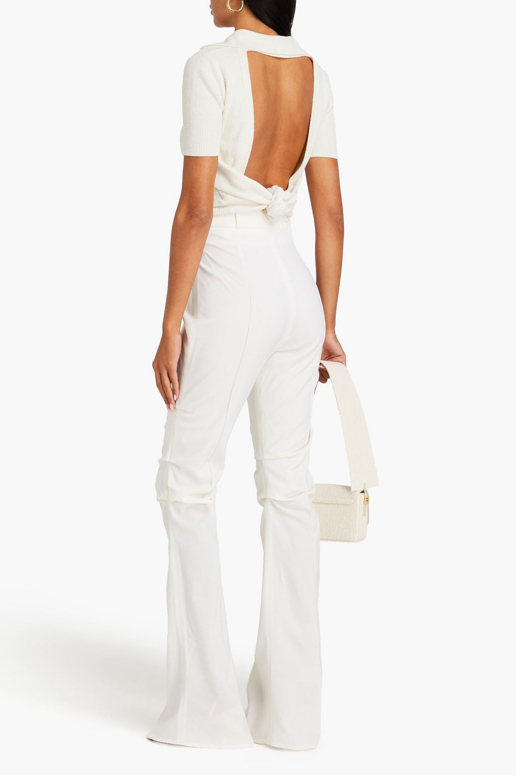 JACQUEMUS 스트레치 울 플레어 팬츠