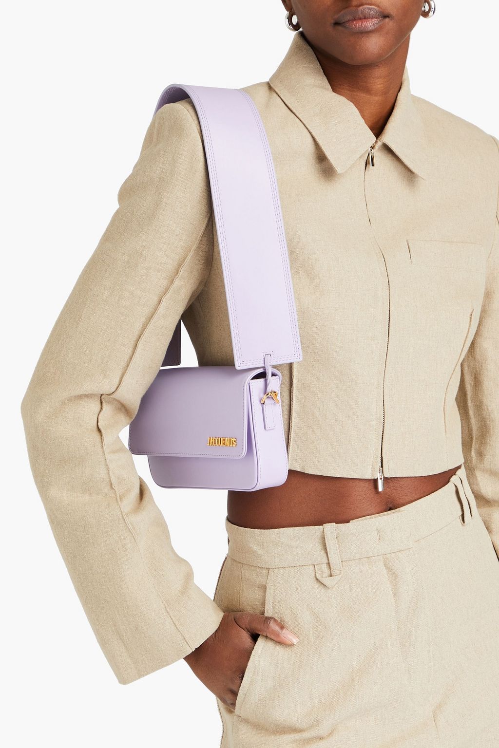 JACQUEMUS Le Carinu leather shoulder bag THE