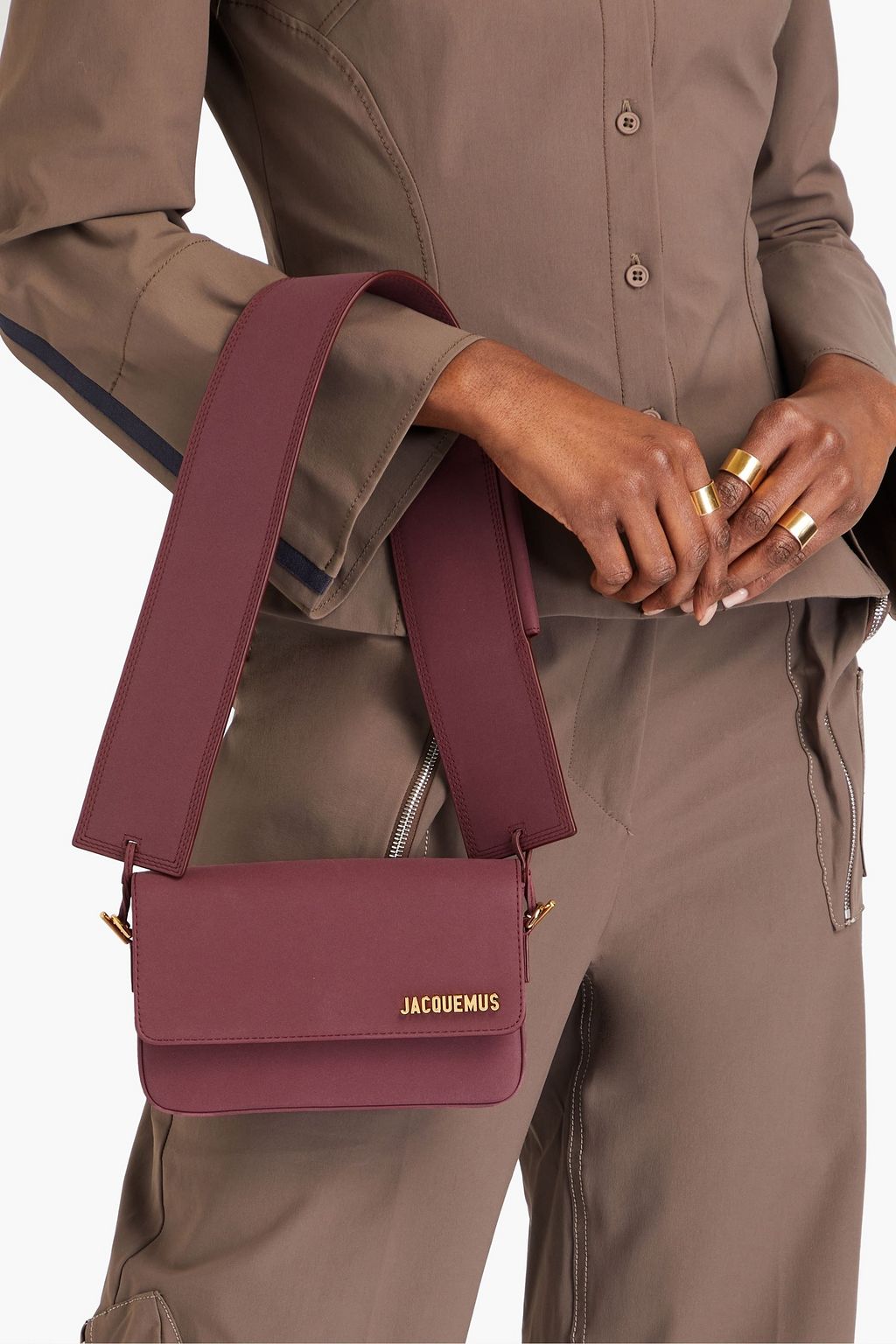 JACQUEMUS Le Carinu leather shoulder bag THE