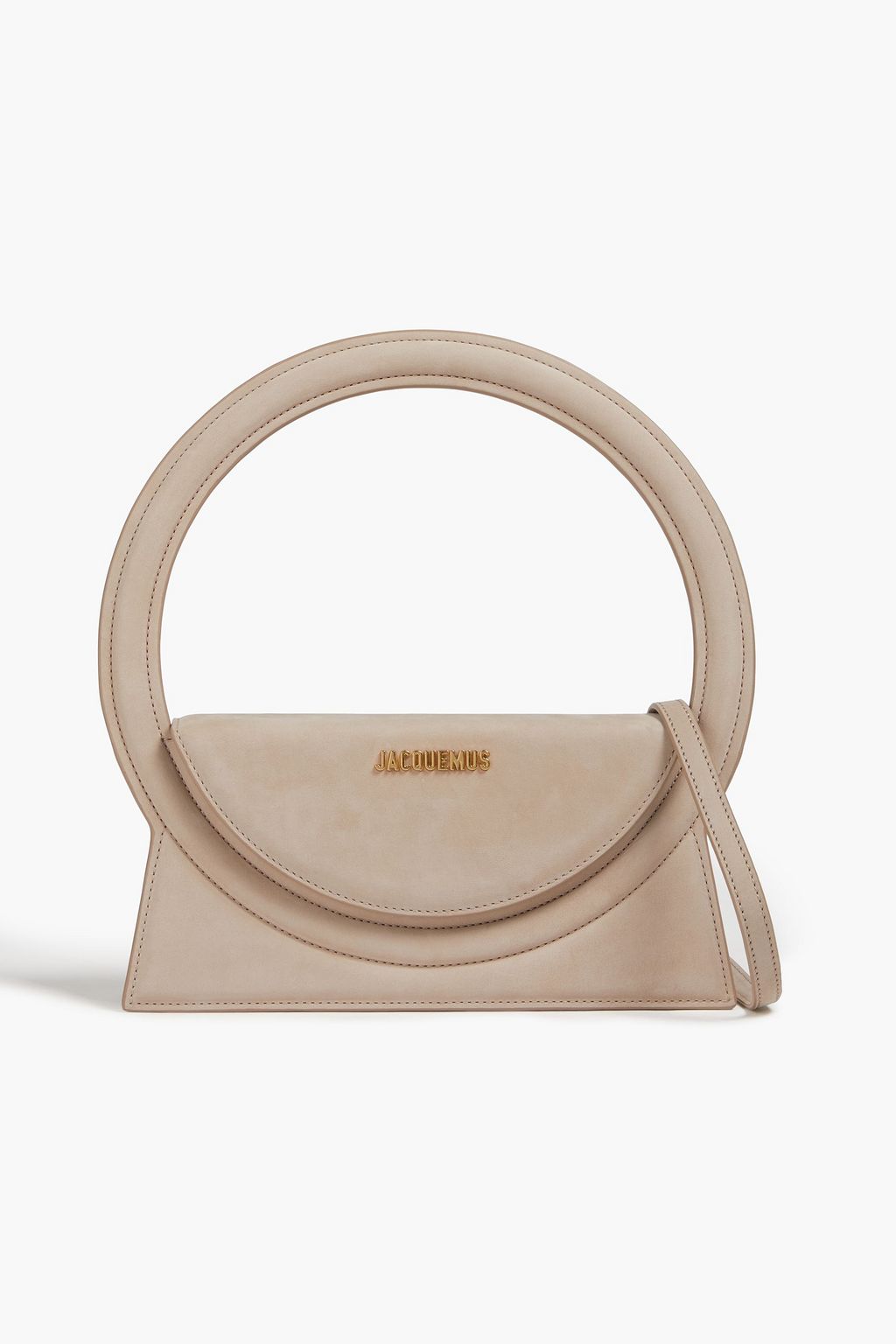 JACQUEMUS Le sac Rond suede tote | THE OUTNET