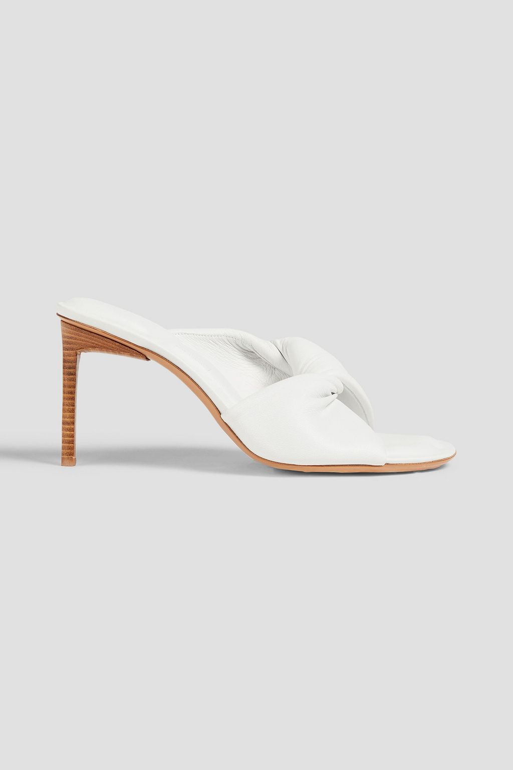 JACQUEMUS Les Mules Bagnu twisted leather mules | THE OUTNET