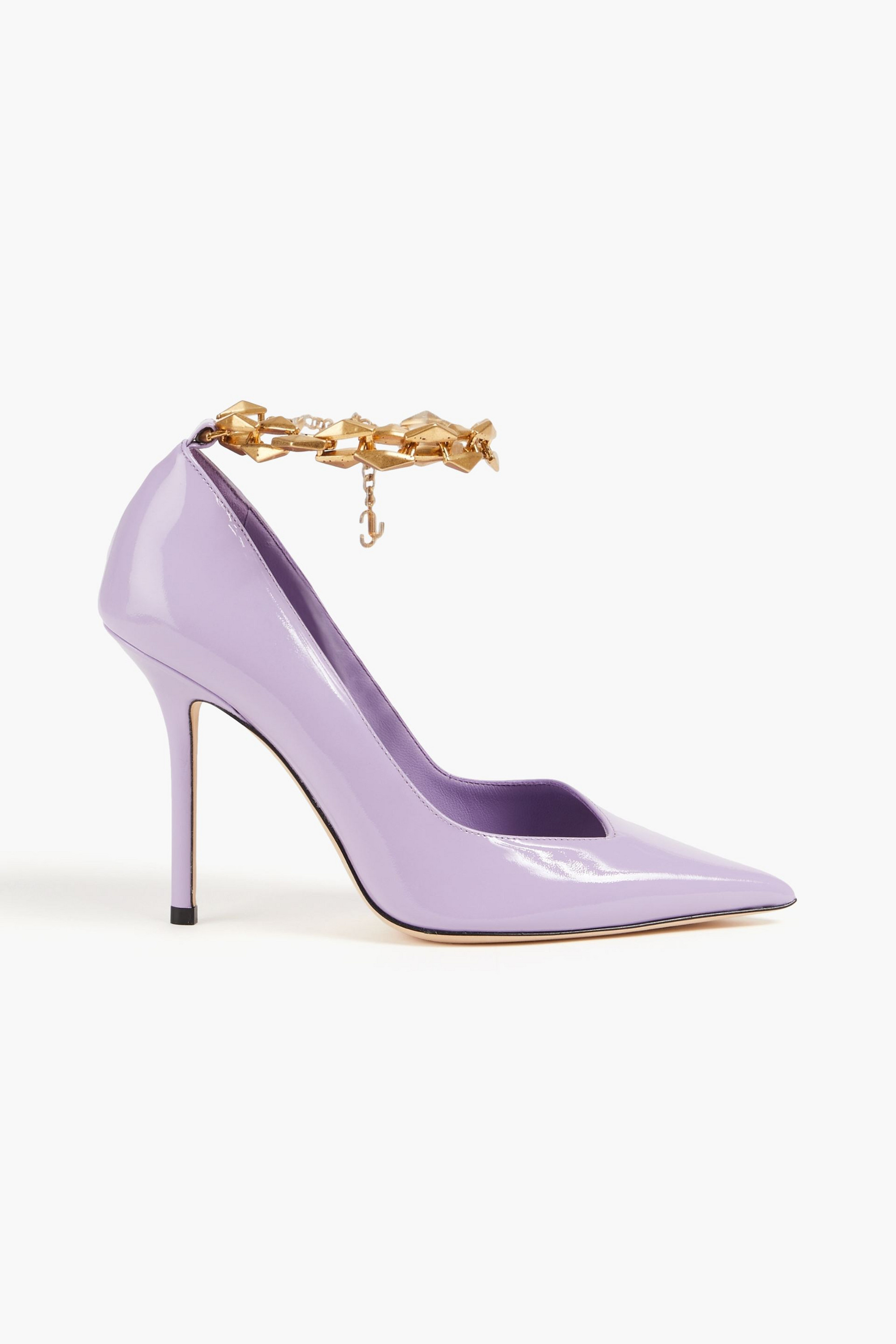 JIMMY CHOO Diamond Talura 100 patent-leather pumps