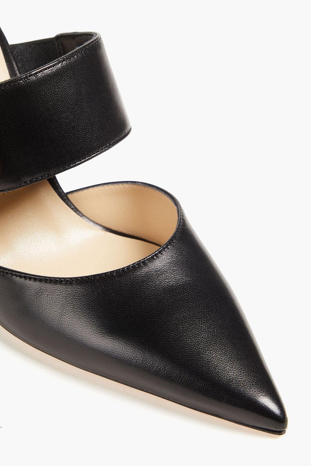 JIMMY CHOO Magie 90 buckled leather mules