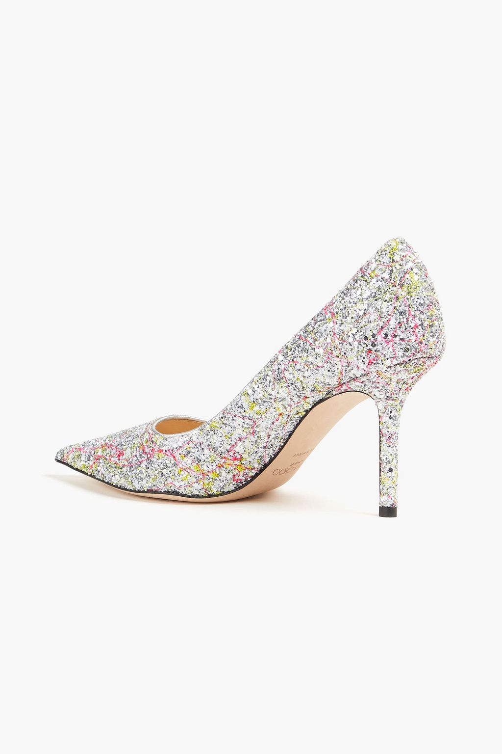 JIMMY CHOO Love 85 embellished satin pumps