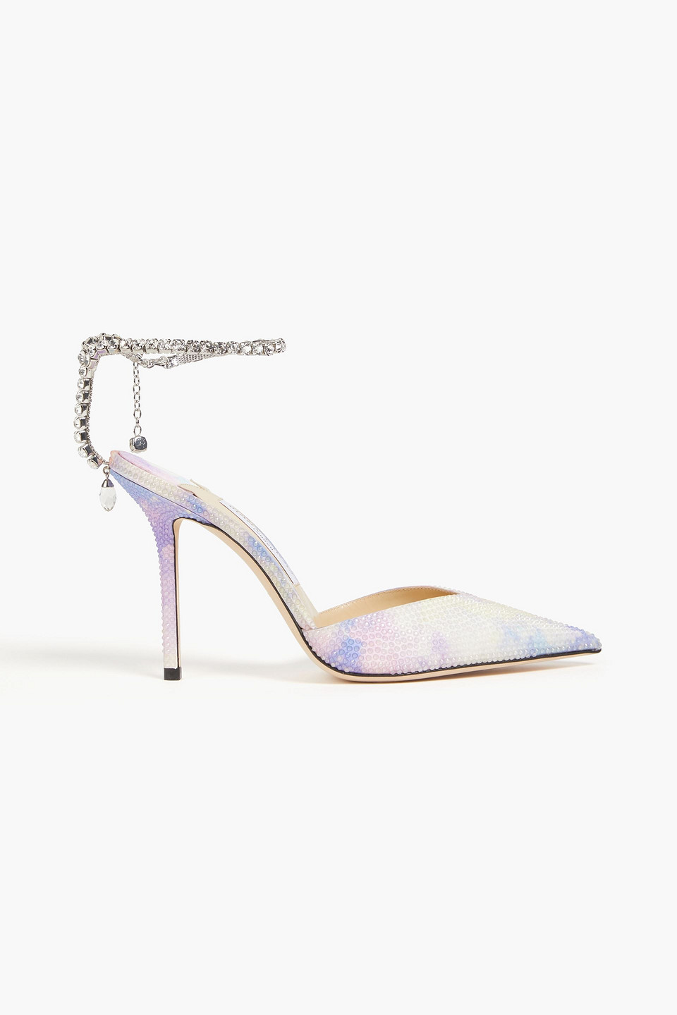 Jimmy Choo Saeda Pumps Aus Satin Mit Verzierung In Bunt