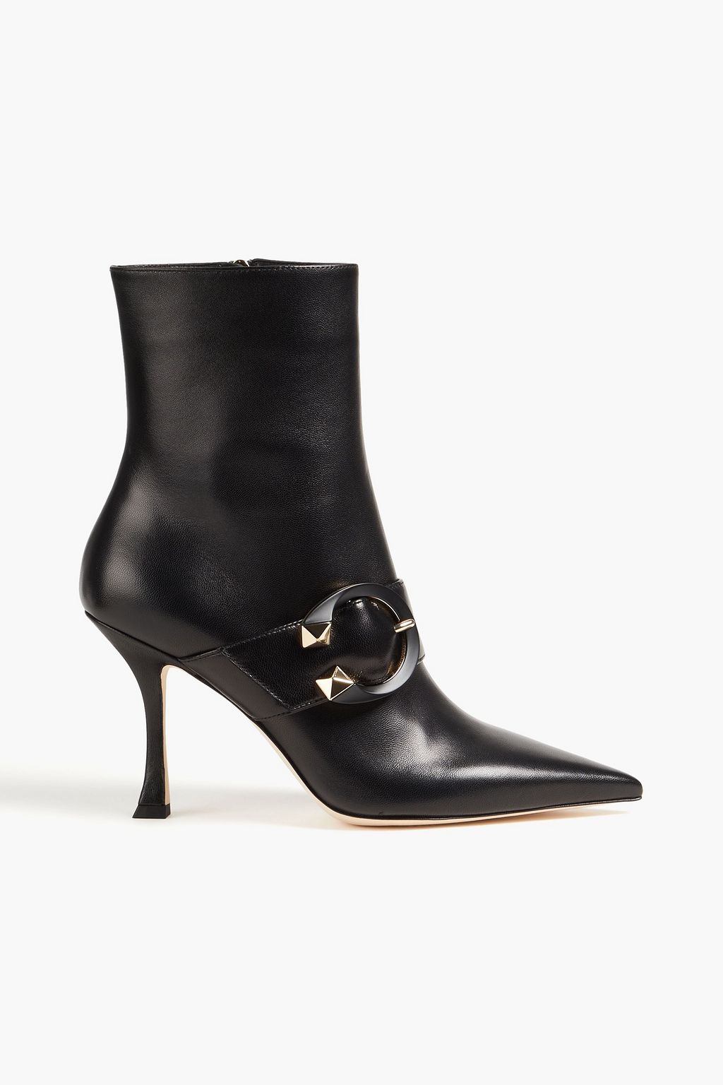 JIMMY CHOO Biker buckled leather boots | THE OUTNET