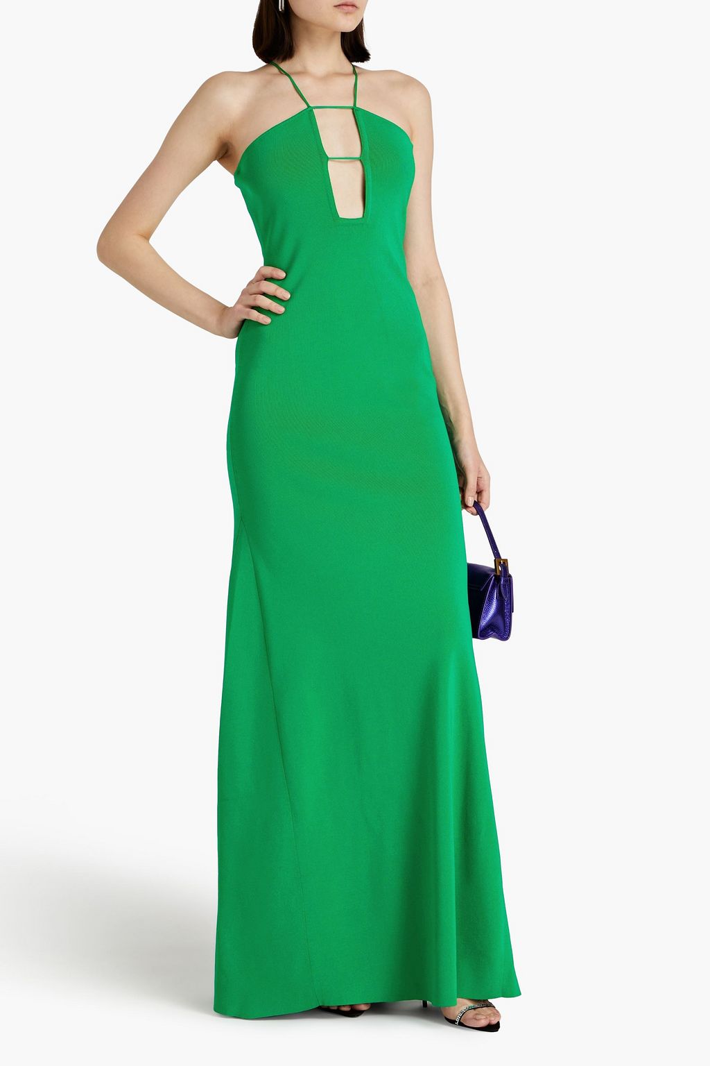 VICTORIA BECKHAM 컷아웃 디테일 크레이프 가운