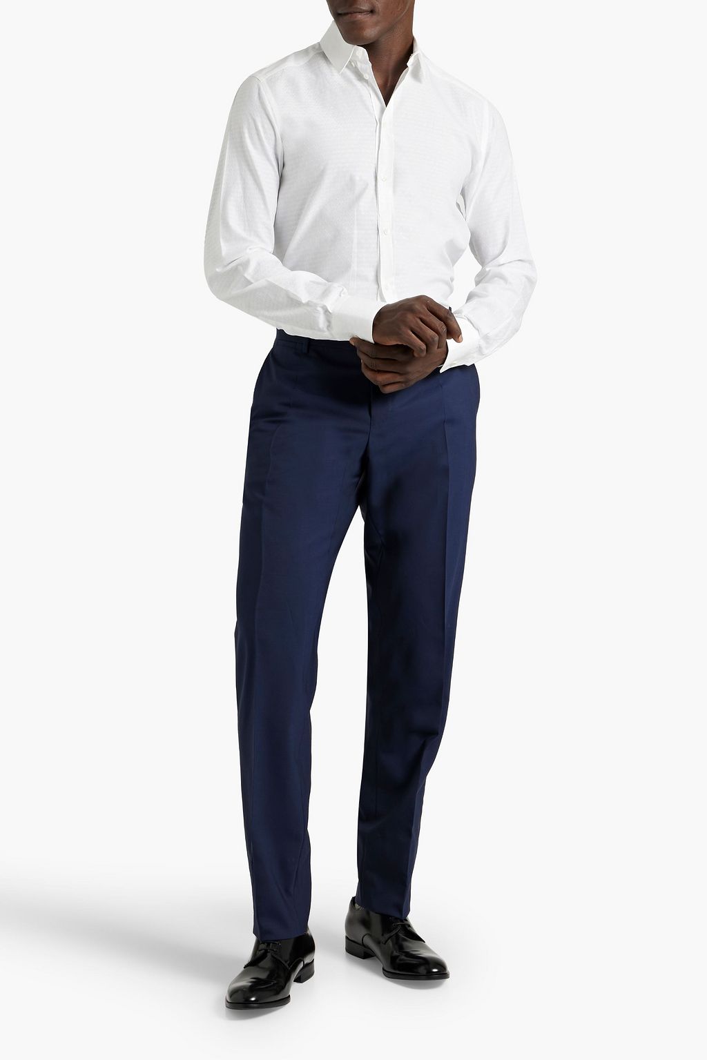 DOLCE&GABBANA Cotton-jacquard shirt