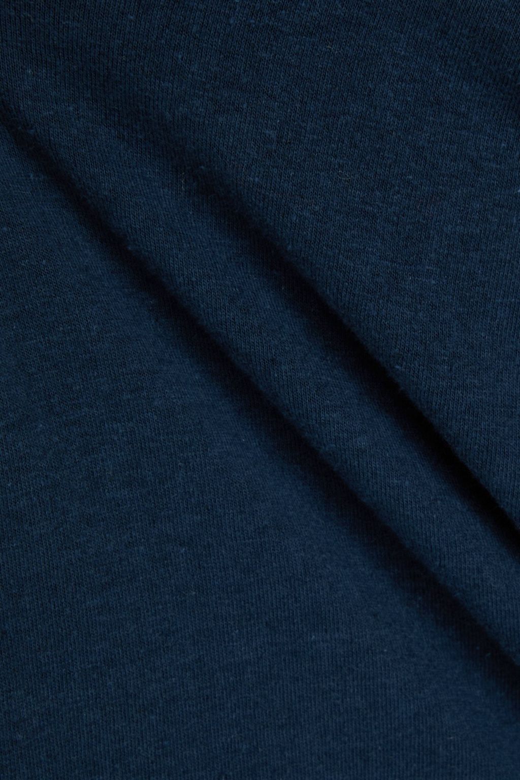 THE ELDER STATESMAN Solid cotton and linen-blend jersey T-shirt