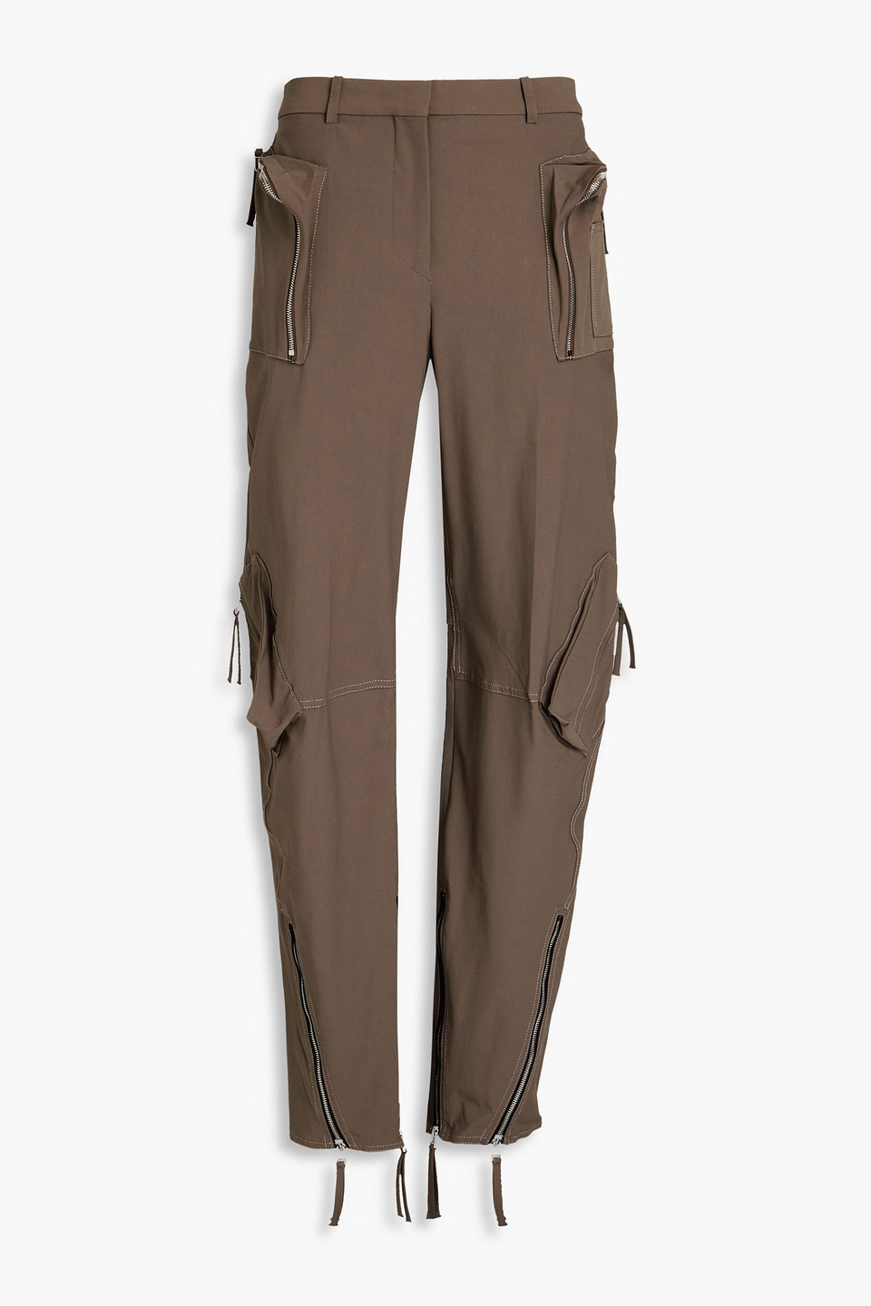 Jacquemus Papier Stretch-twill Cargo Pants In Taupe