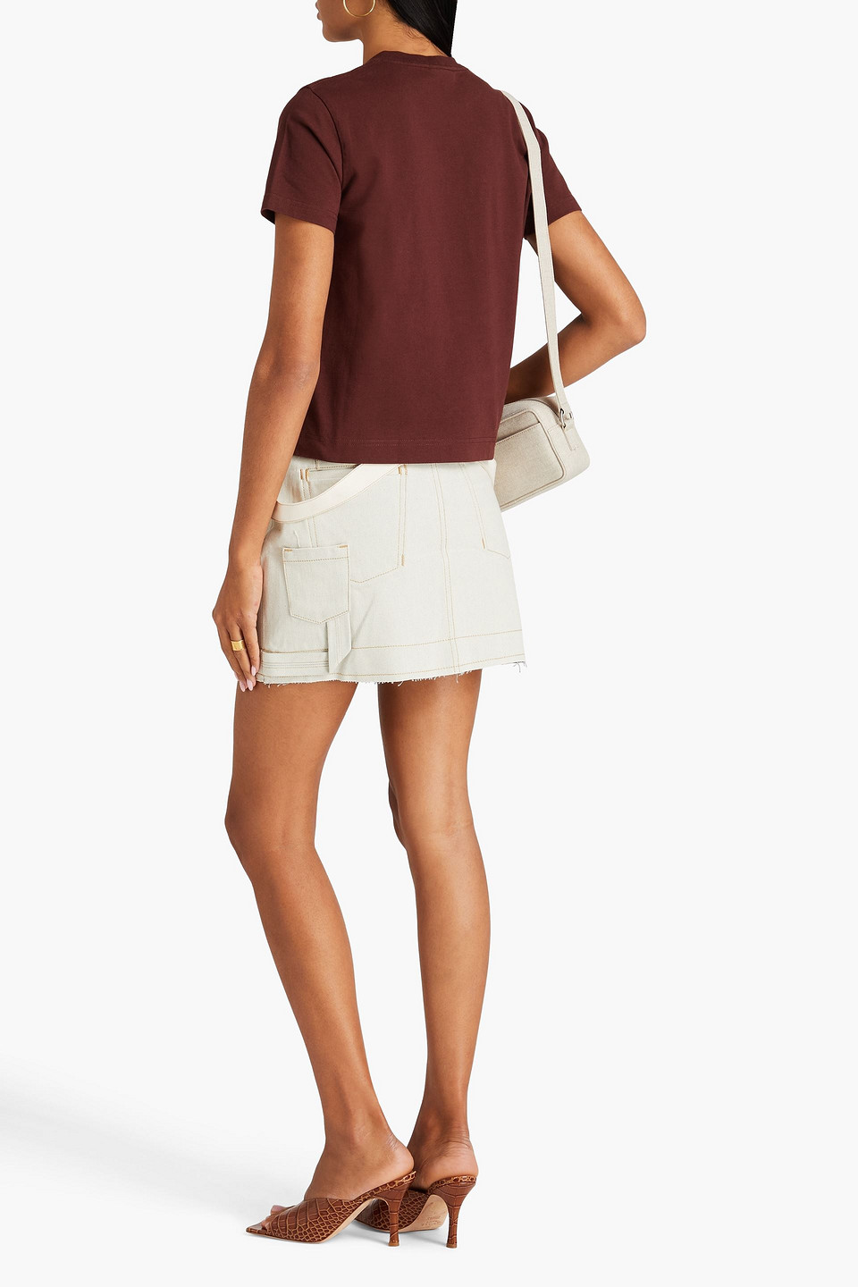 JACQUEMUS NIMES DENIM MINI SKIRT