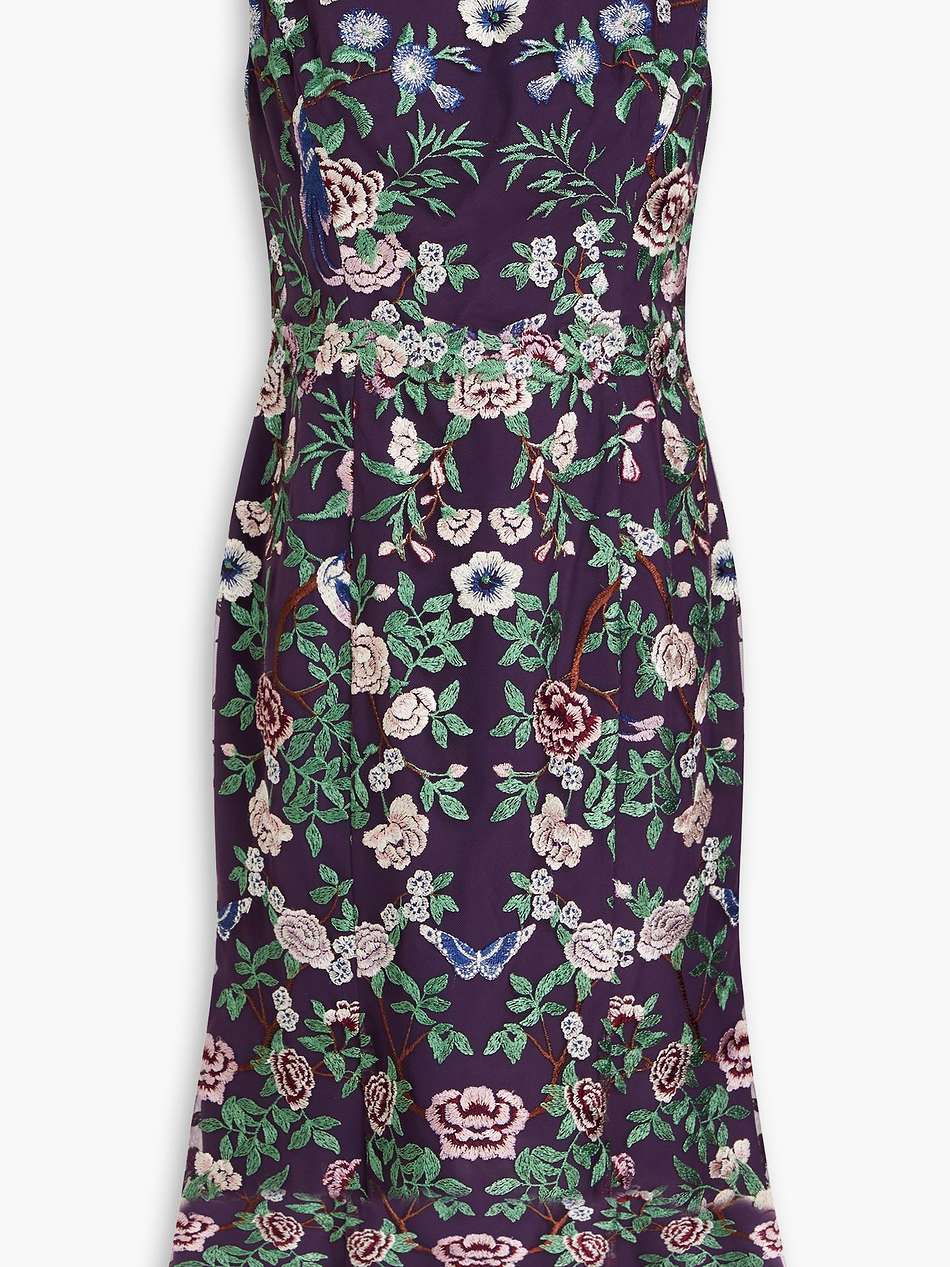 embroidered tulle dress