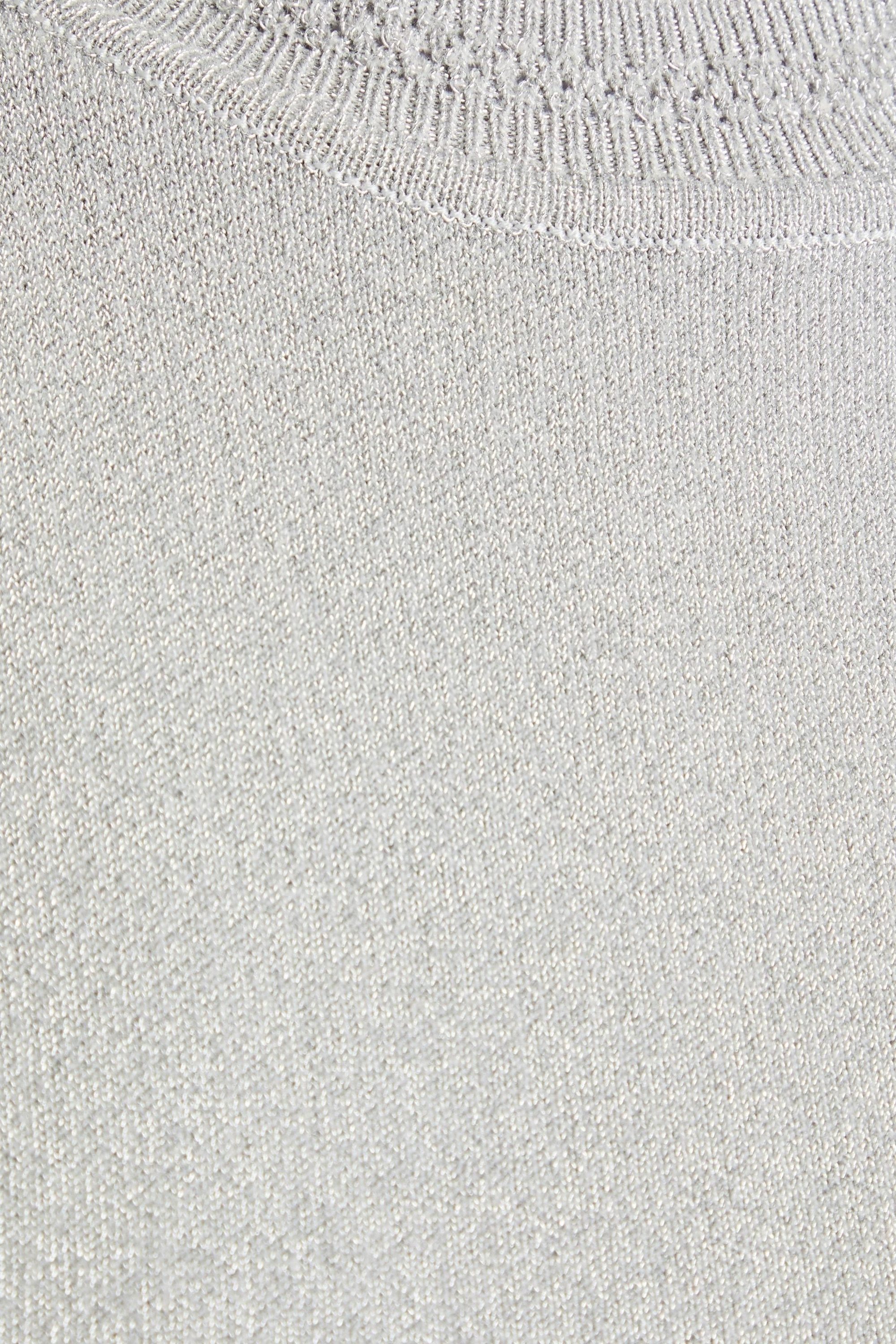 VB BODY VICTORIA BECKHAM Metallic knitted mini dress