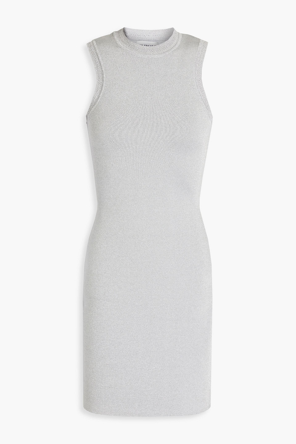 Victoria Beckham Bodycon Mini Dress In Silver