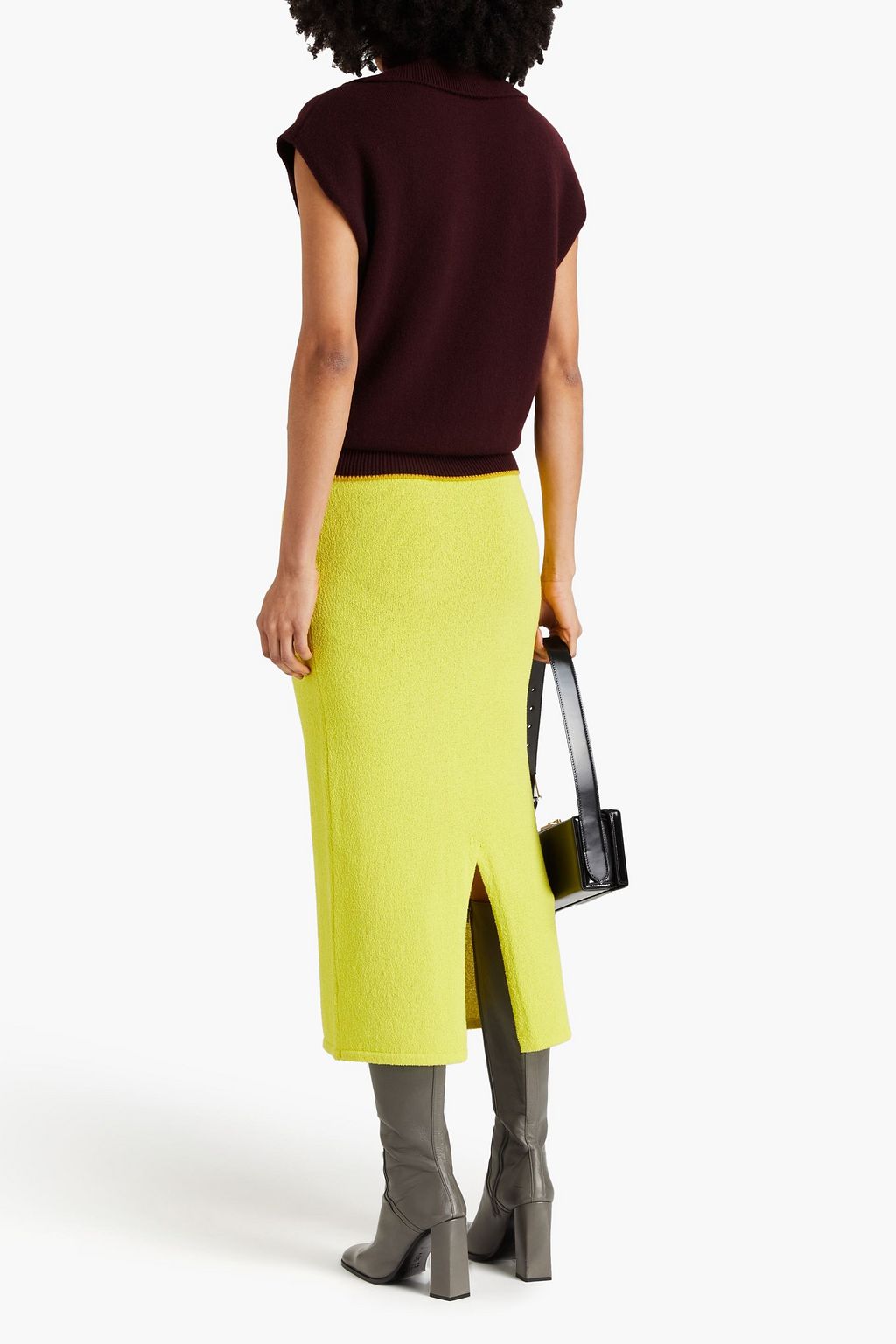 VICTORIA BECKHAM Weste aus einer Kaschmirmischung mit Rollkragen