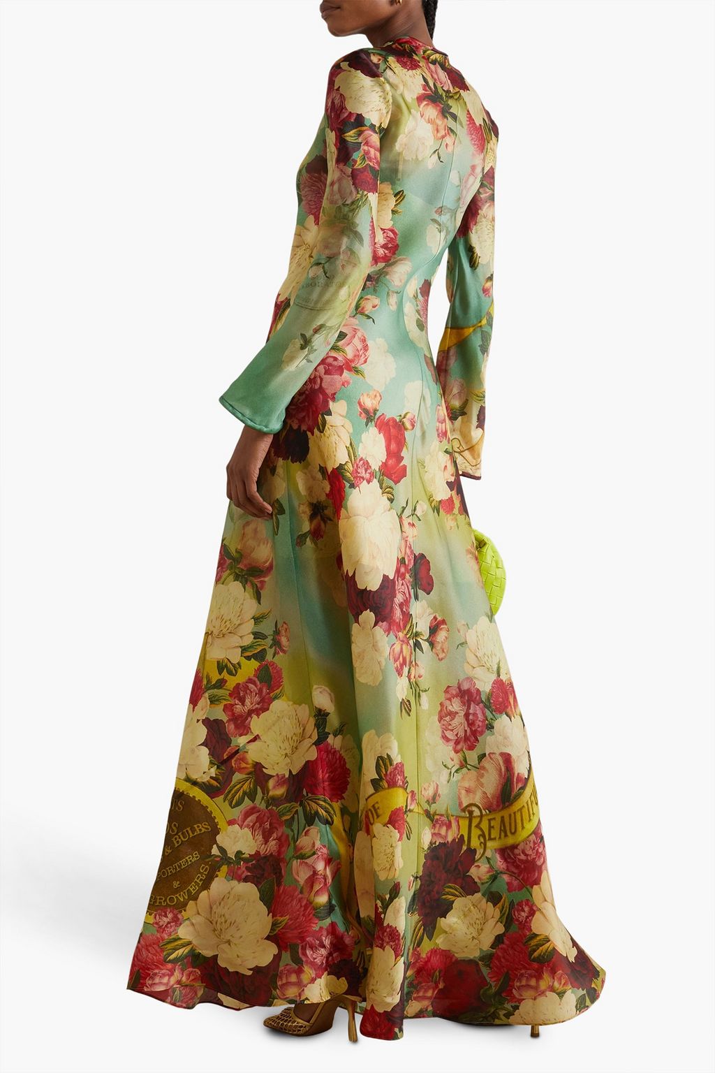 ZIMMERMANN Printed silk-organza maxi dress