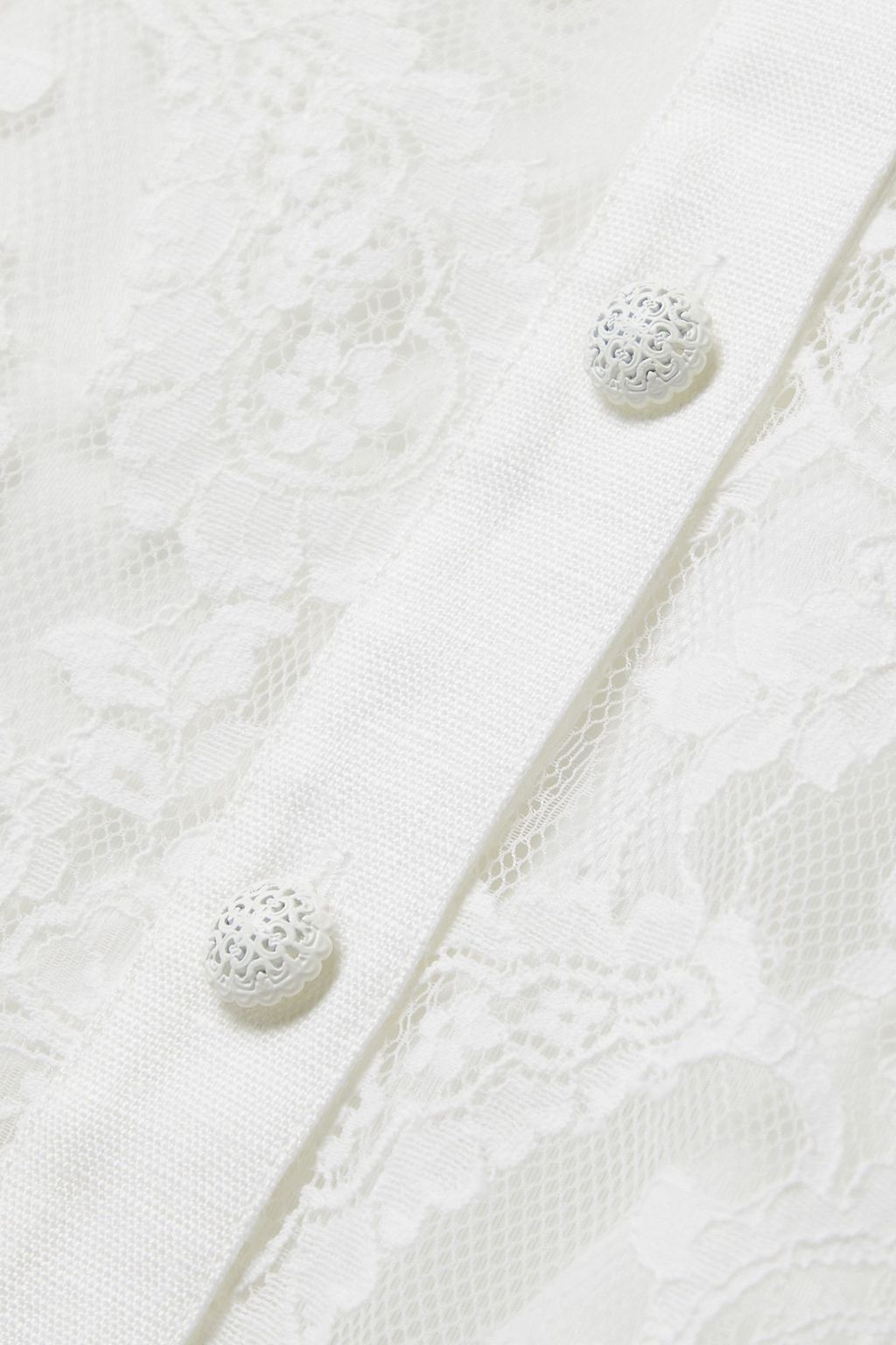 ZIMMERMANN Cotton-blend lace shirt