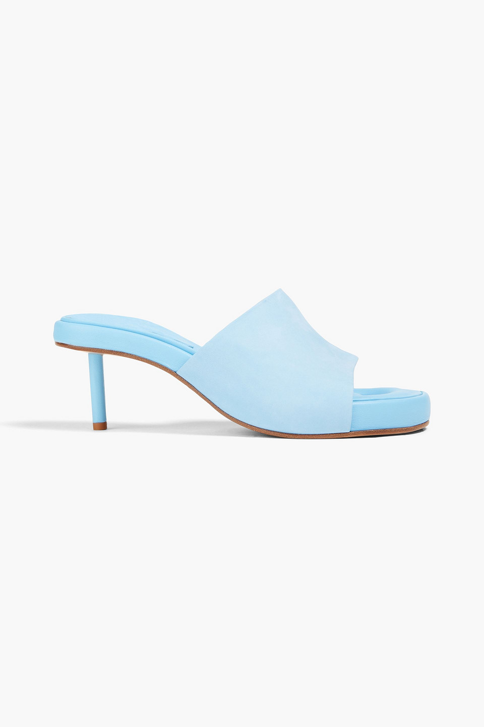 Jacquemus Les Mules Argilla Leather Sandal In Blue