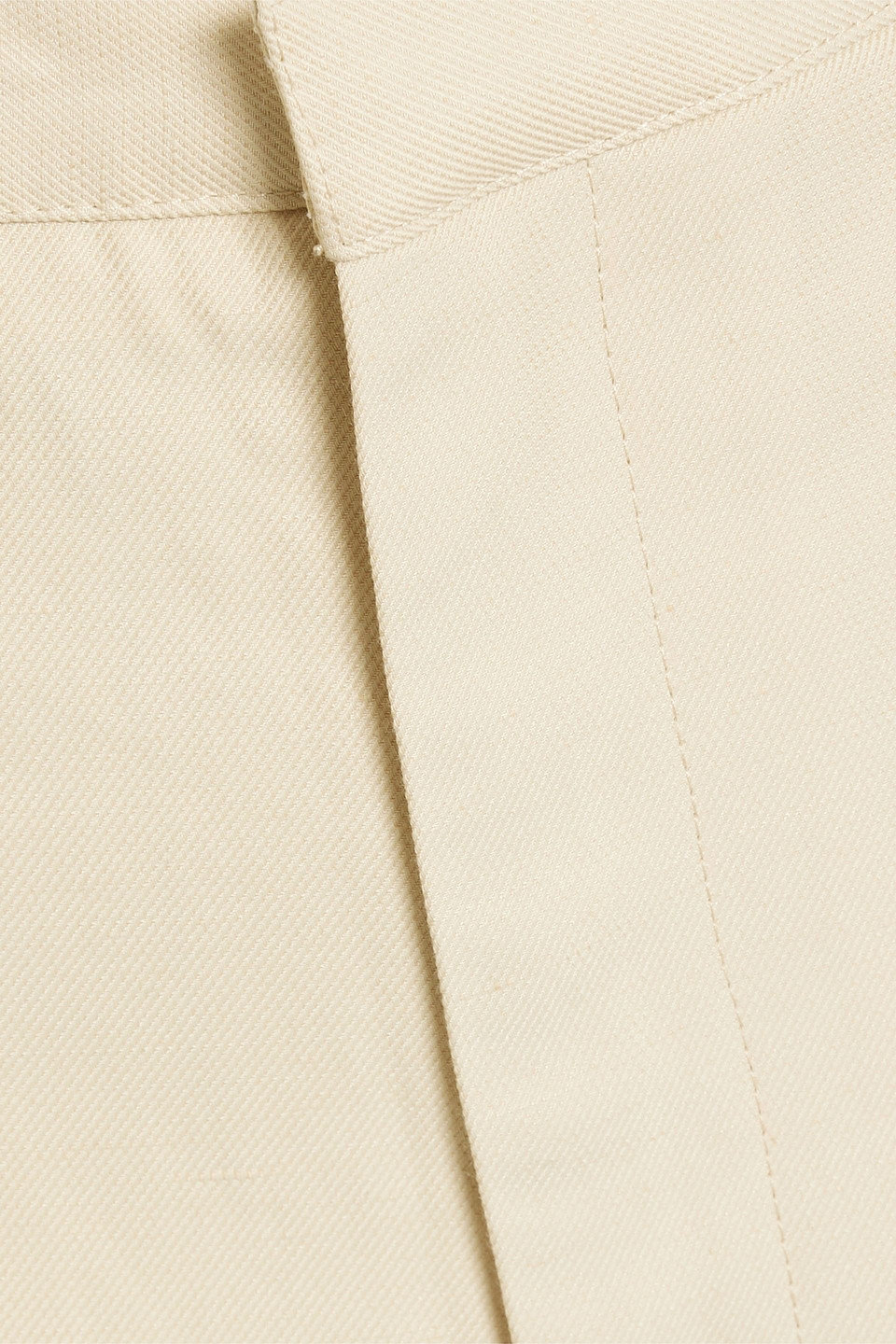 Loulou Studio Aiwa Twill Wide-leg Pants In Cream