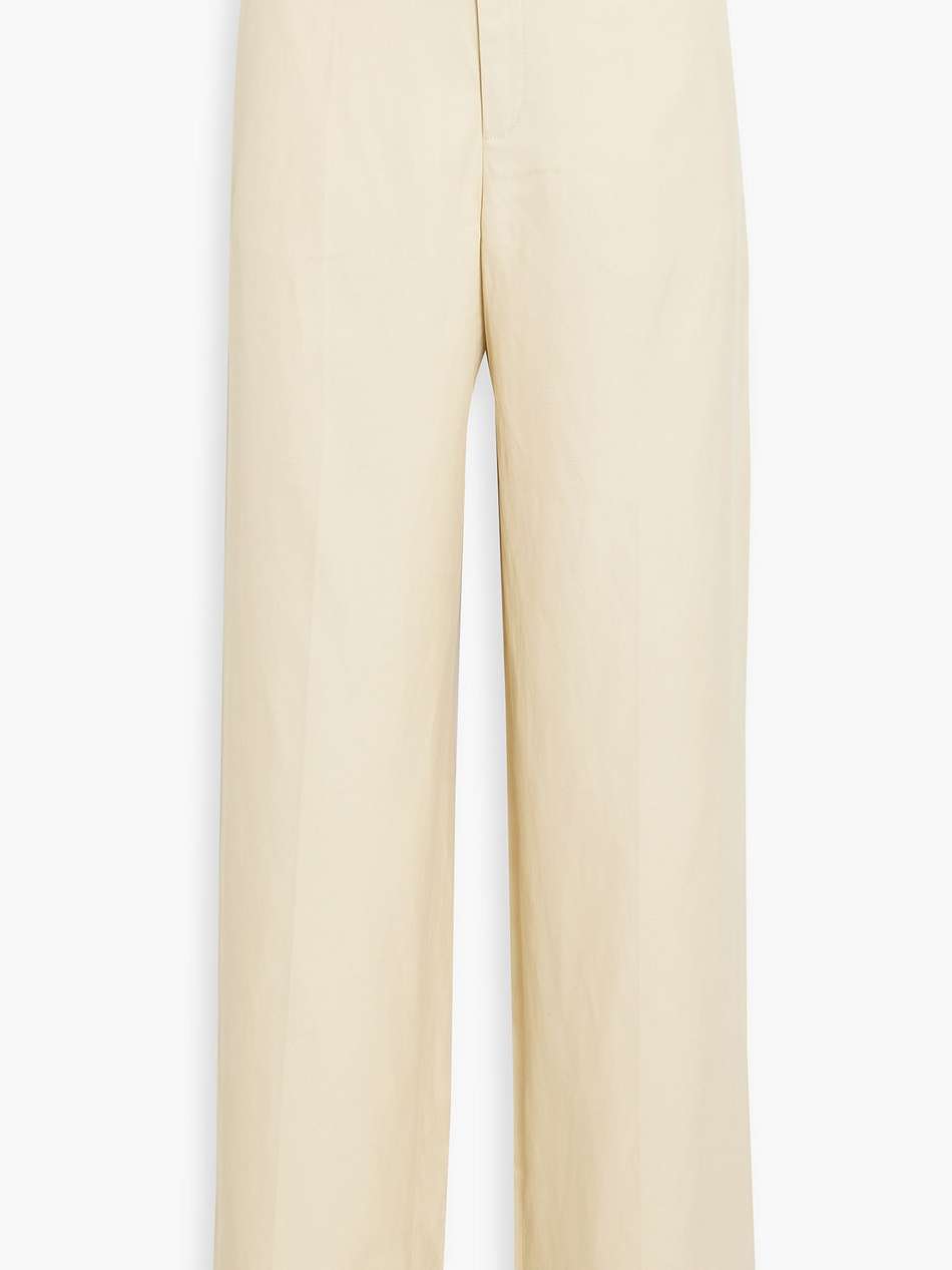 aiwa twill wide-leg pants