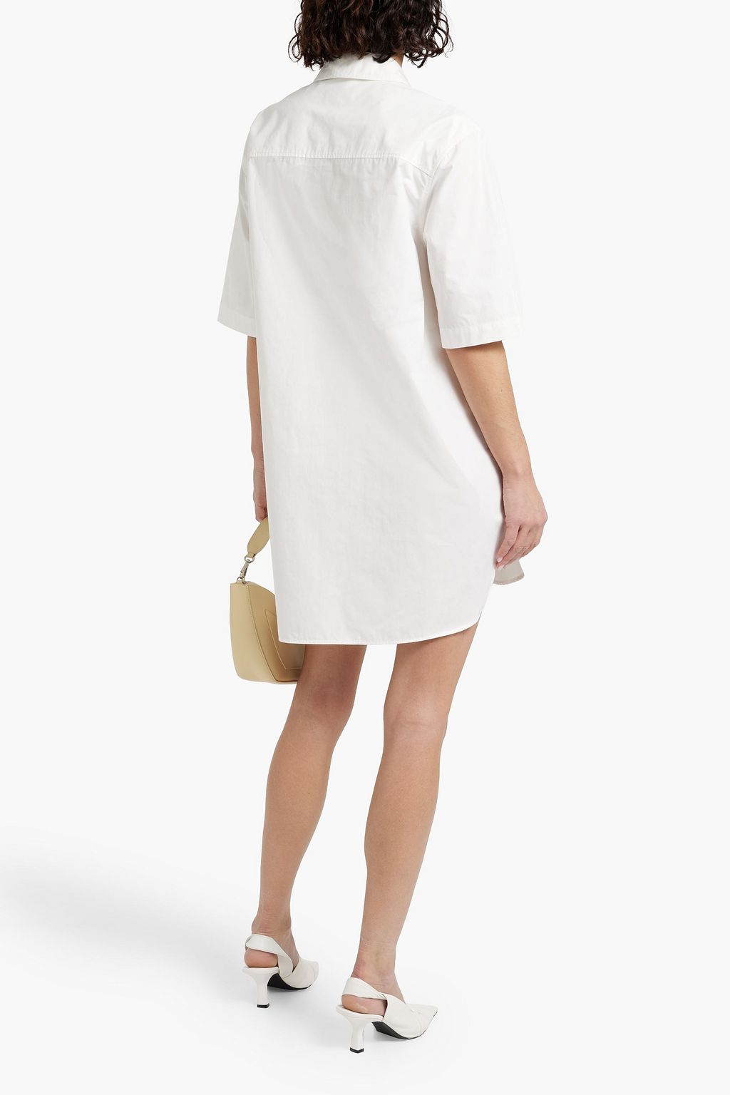 LOULOU STUDIO Mago cotton-poplin mini shirt dress