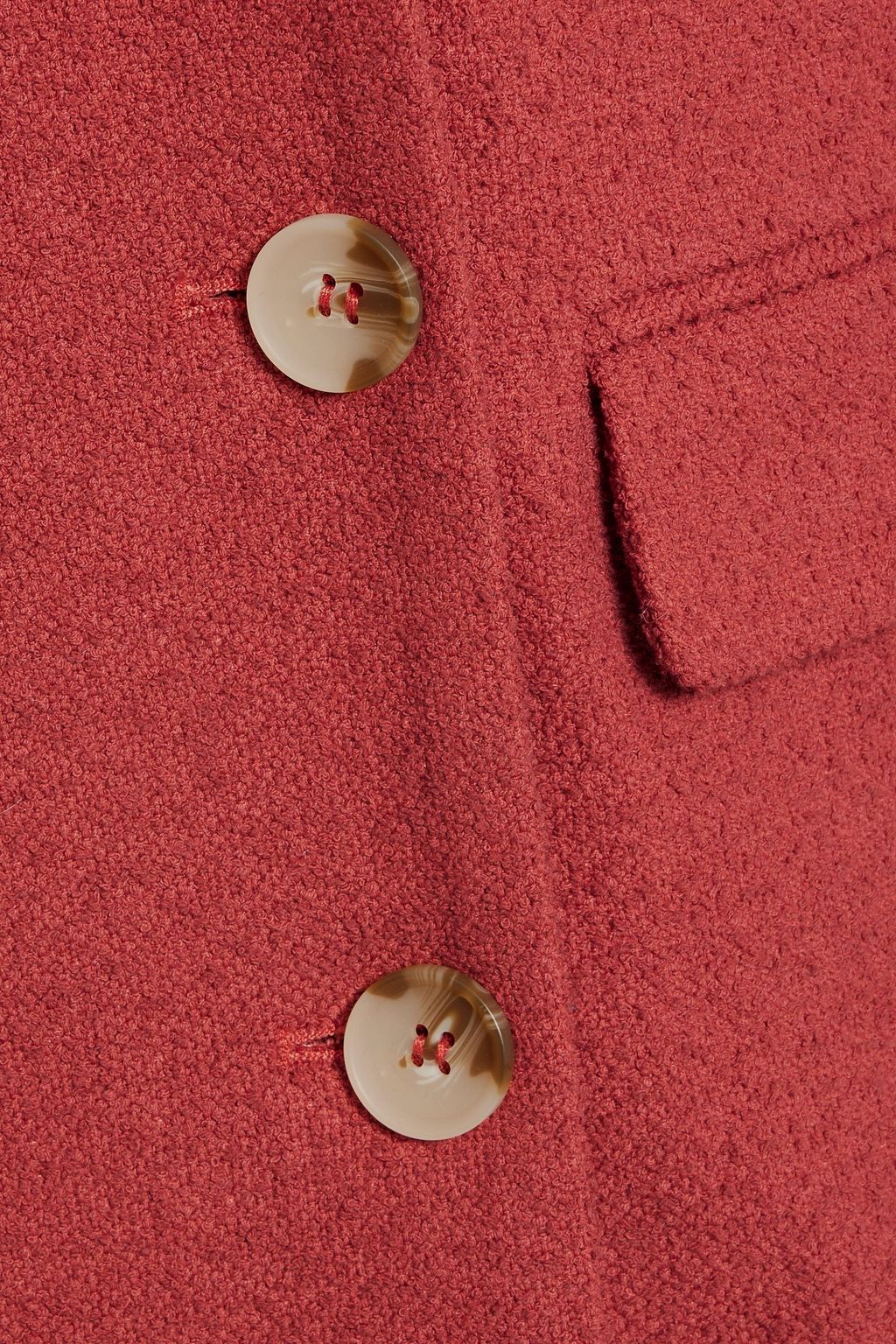 LOULOU STUDIO Double-breasted cotton-blend terry blazer